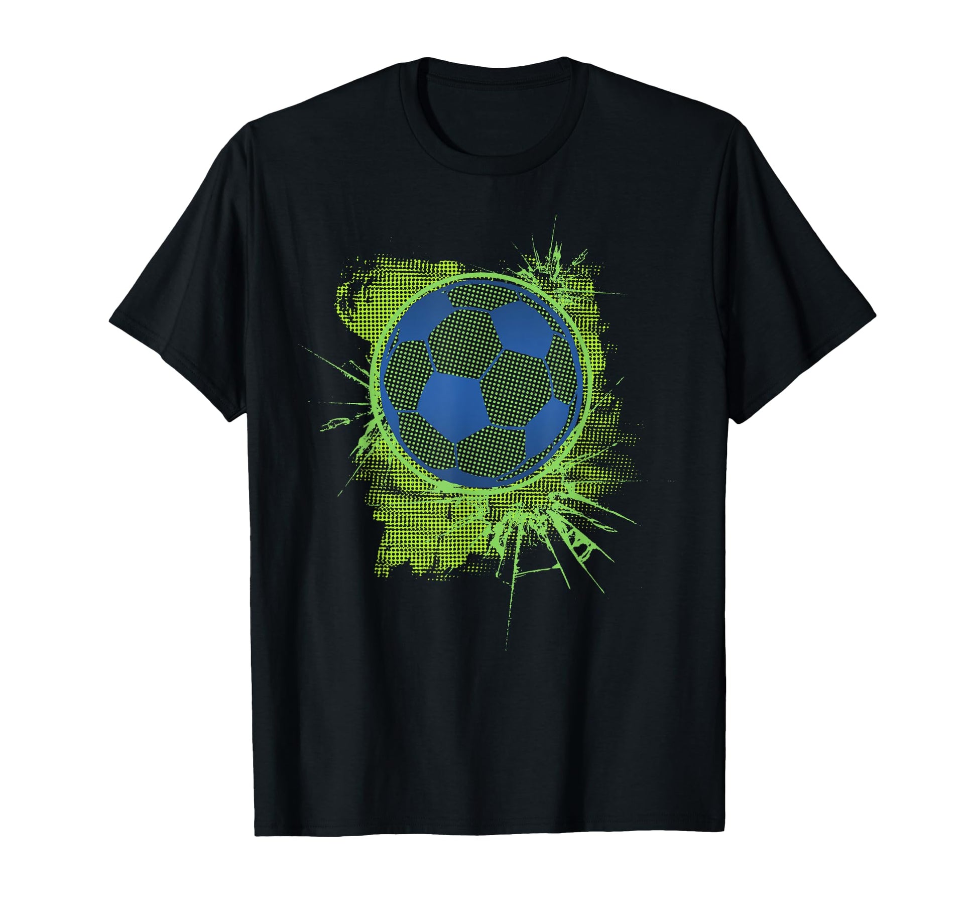 Soccer Neon Splash T-Shirt - Graphic Print for Adults - T-Shirt, Sweatshirt, Hoodie