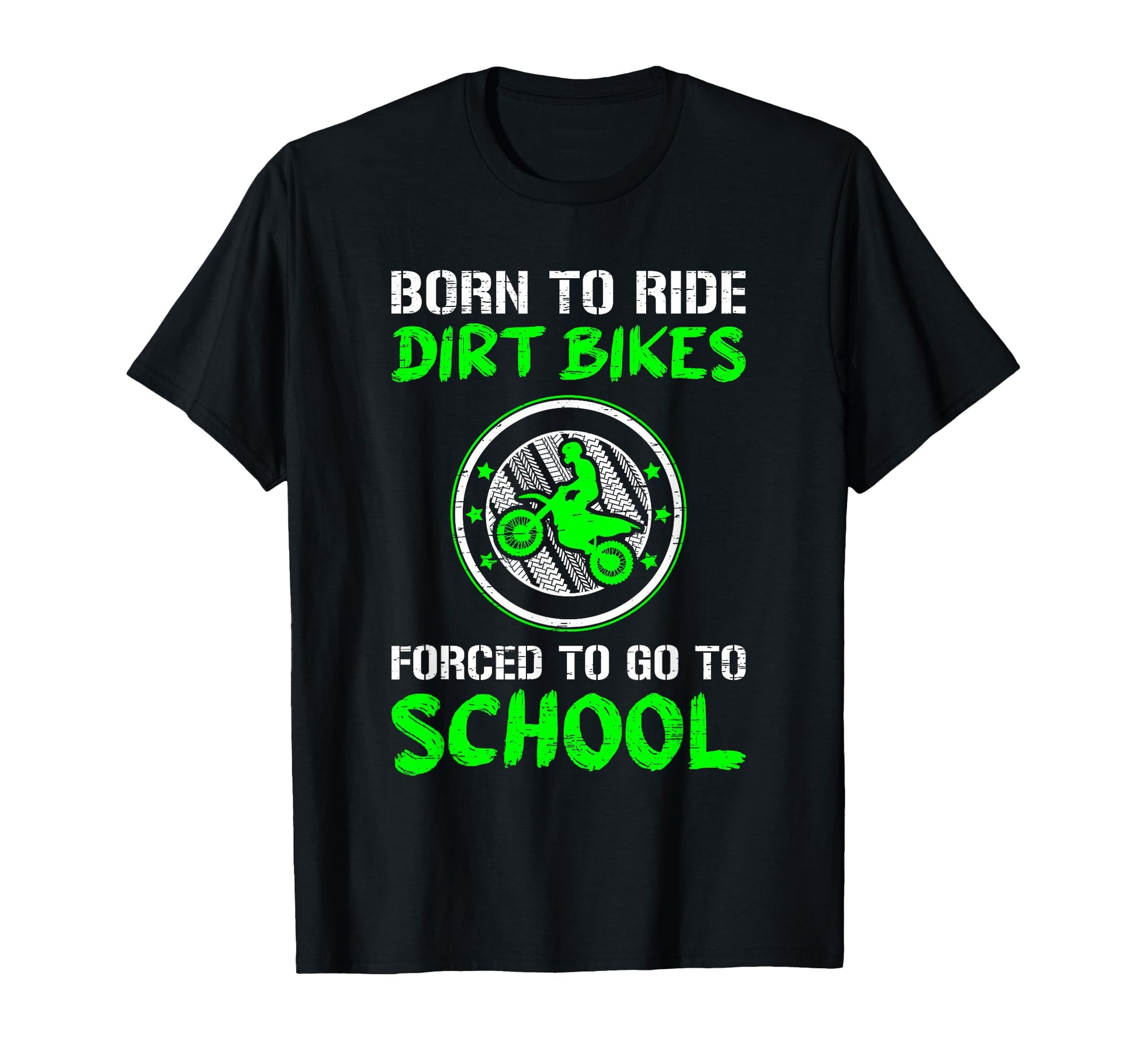 Forced To Go To School Dirt Bike T-Shirt - Custom Art Print for Adults - T-Shirt, Sweatshirt, Hoodie