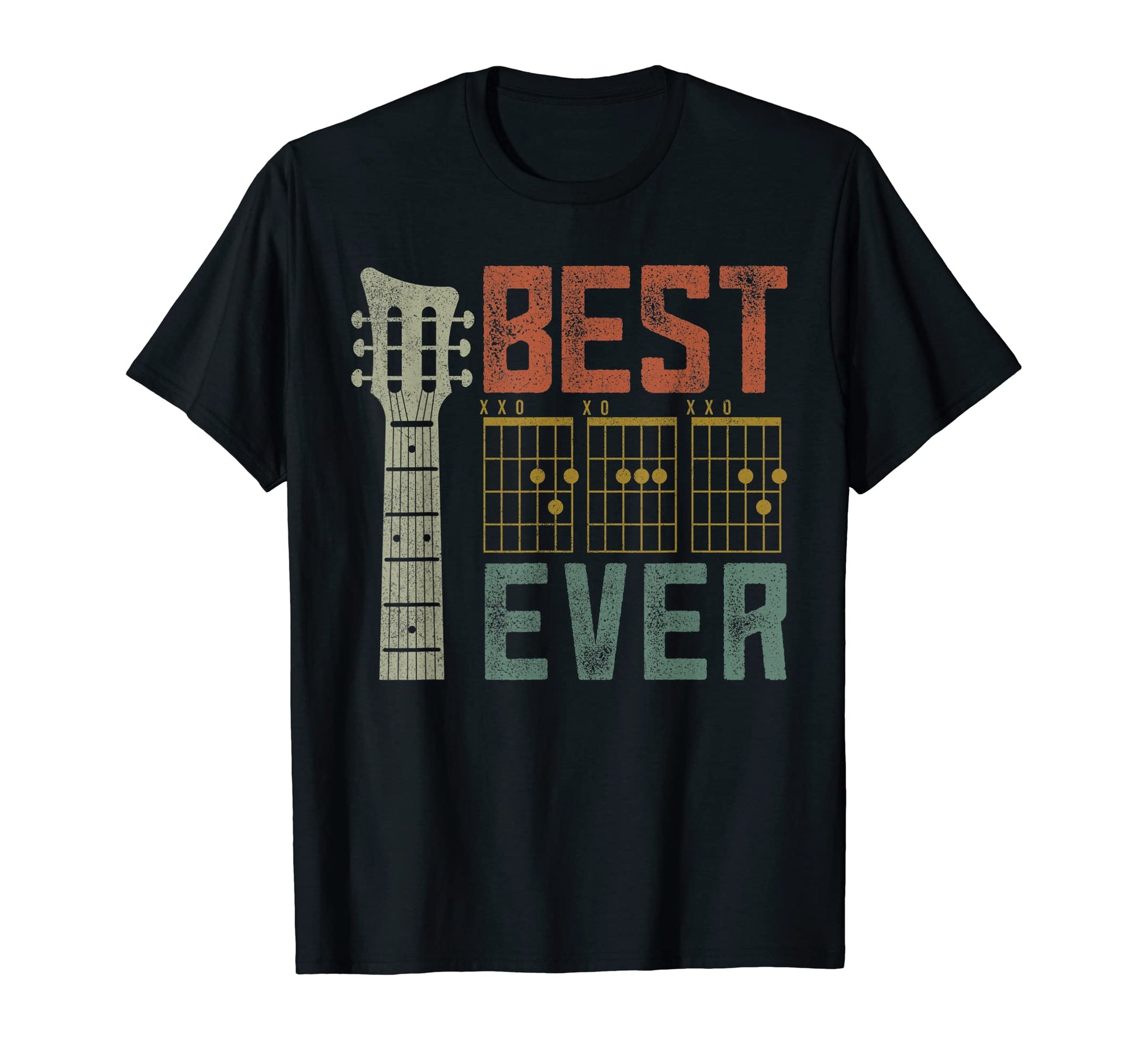 Fathers Day Best Dad Guitar Music T-Shirt - Unique Graphic for Adults - T-Shirt, Sweatshirt, Hoodie