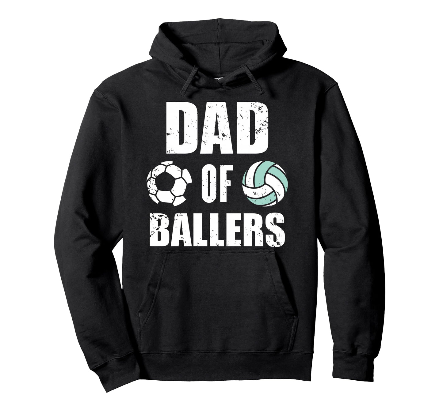 Dad Ballers Funny Soccer Volleyball Hoodie - Streetwear Style for Adults - T-Shirt, Sweatshirt, Hoodie