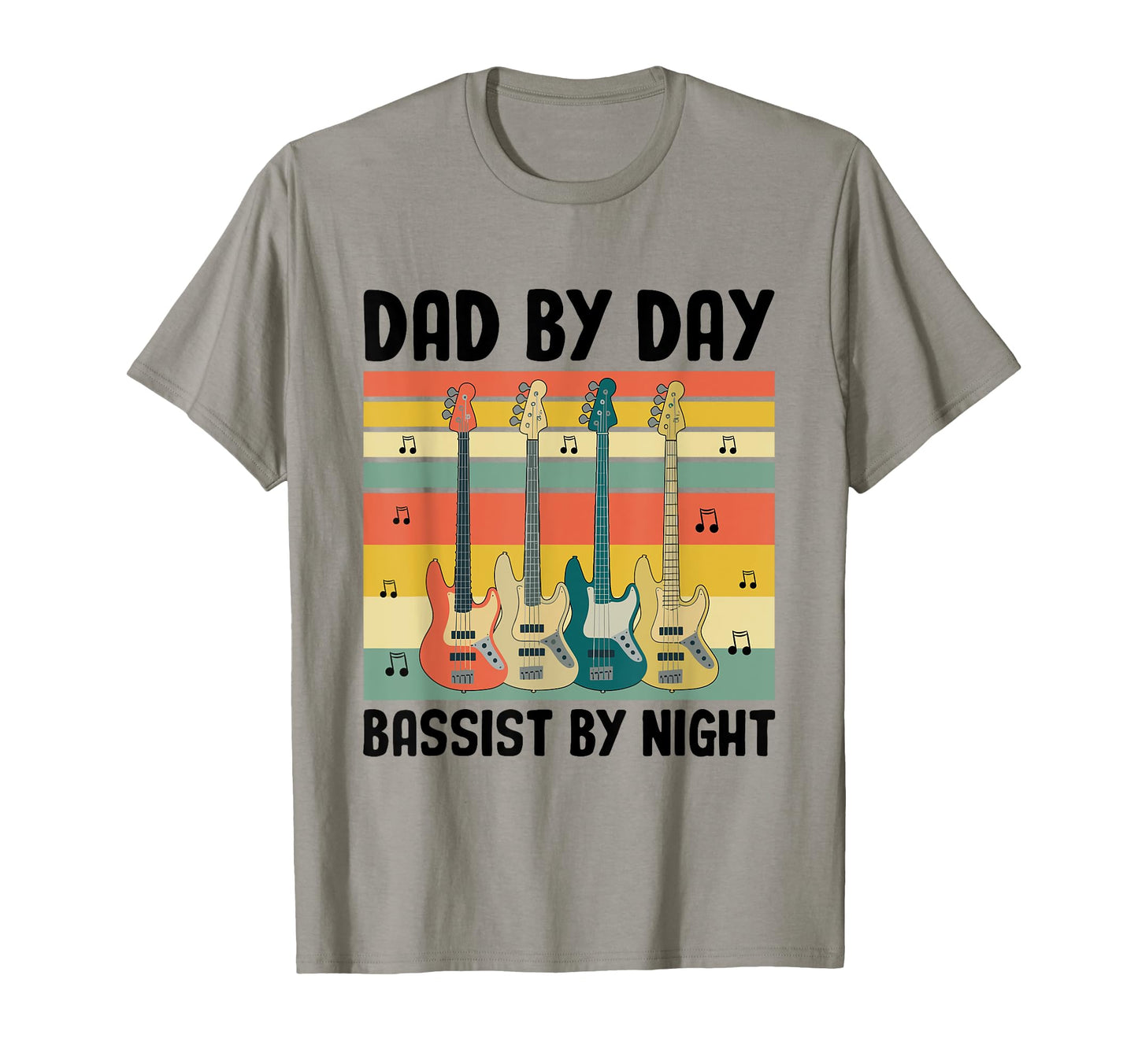 Dad Day Bassist Night Bass Player T-Shirt - Fun Novelty Design Unisex - T-Shirt, Sweatshirt, Hoodie