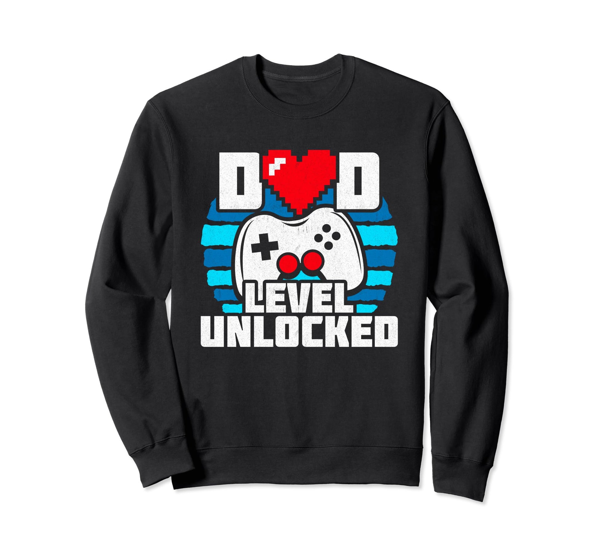 New Dad Level Unlocked Gamer Dad Sweatshirt - Novelty Apparel Unisex - T-Shirt, Sweatshirt, Hoodie