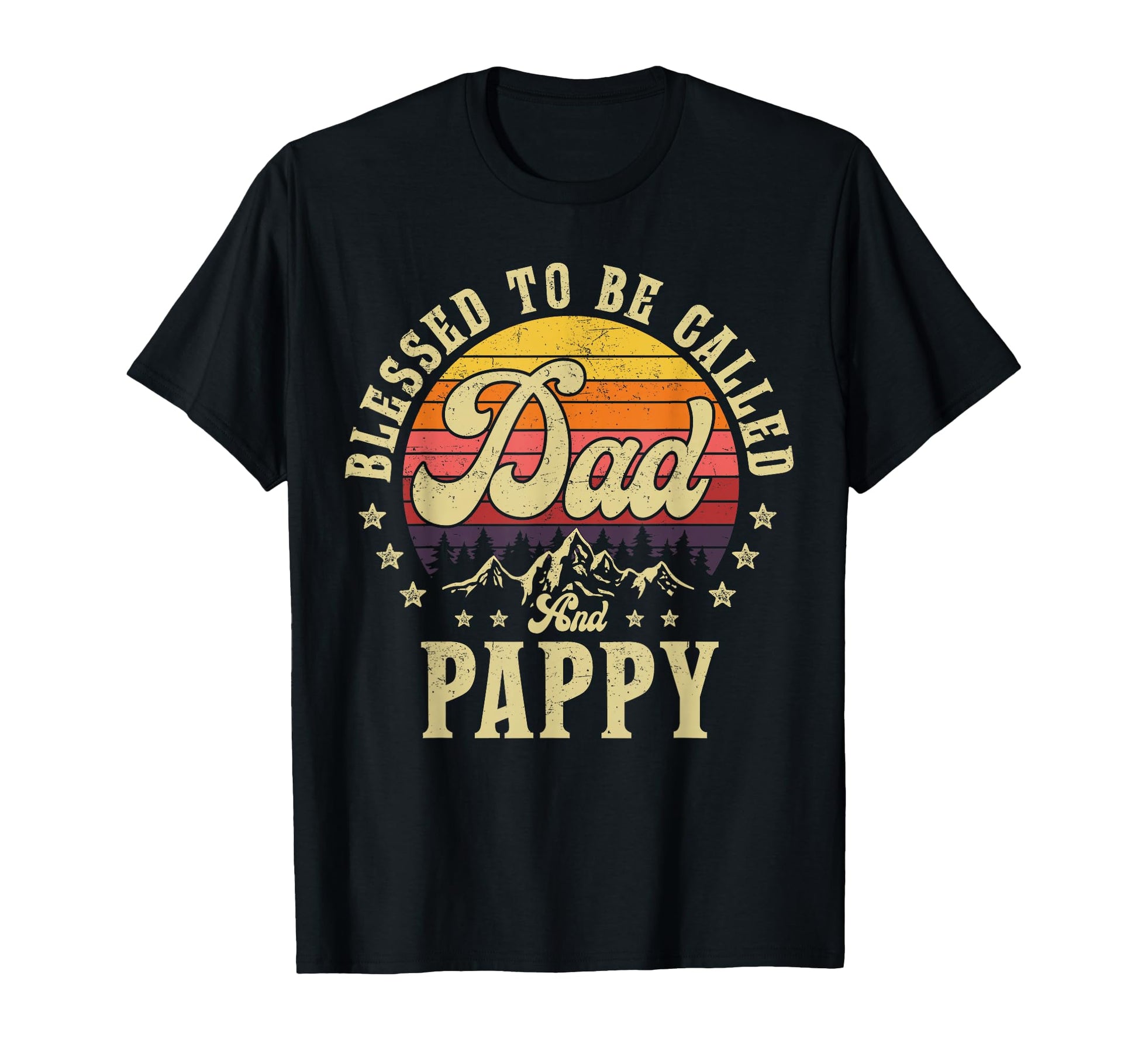 Blessed To Be Called Dad And Pappy T-Shirt - Minimalist Print Men Women - T-Shirt, Sweatshirt, Hoodie