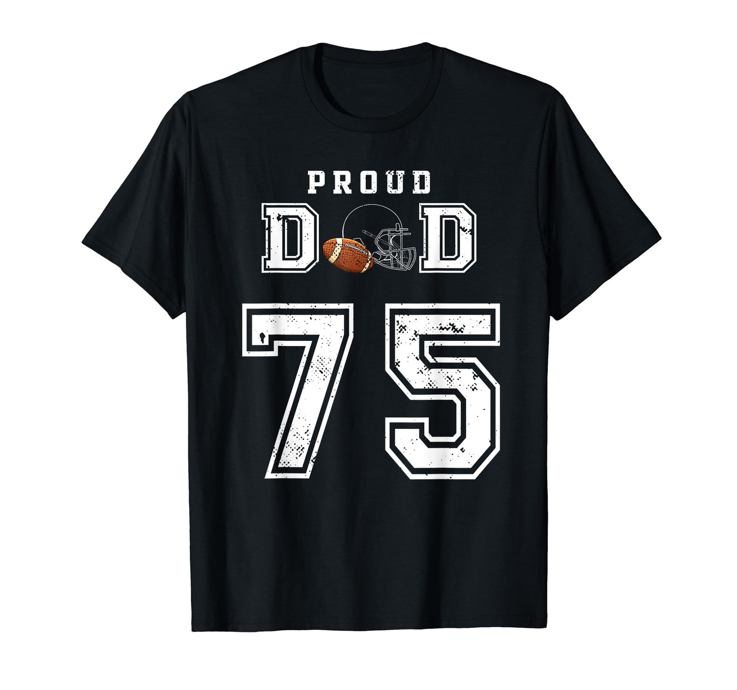 Custom Proud Football Dad Number T-Shirt - Fun Novelty Design for Adults - T-Shirt, Sweatshirt, Hoodie