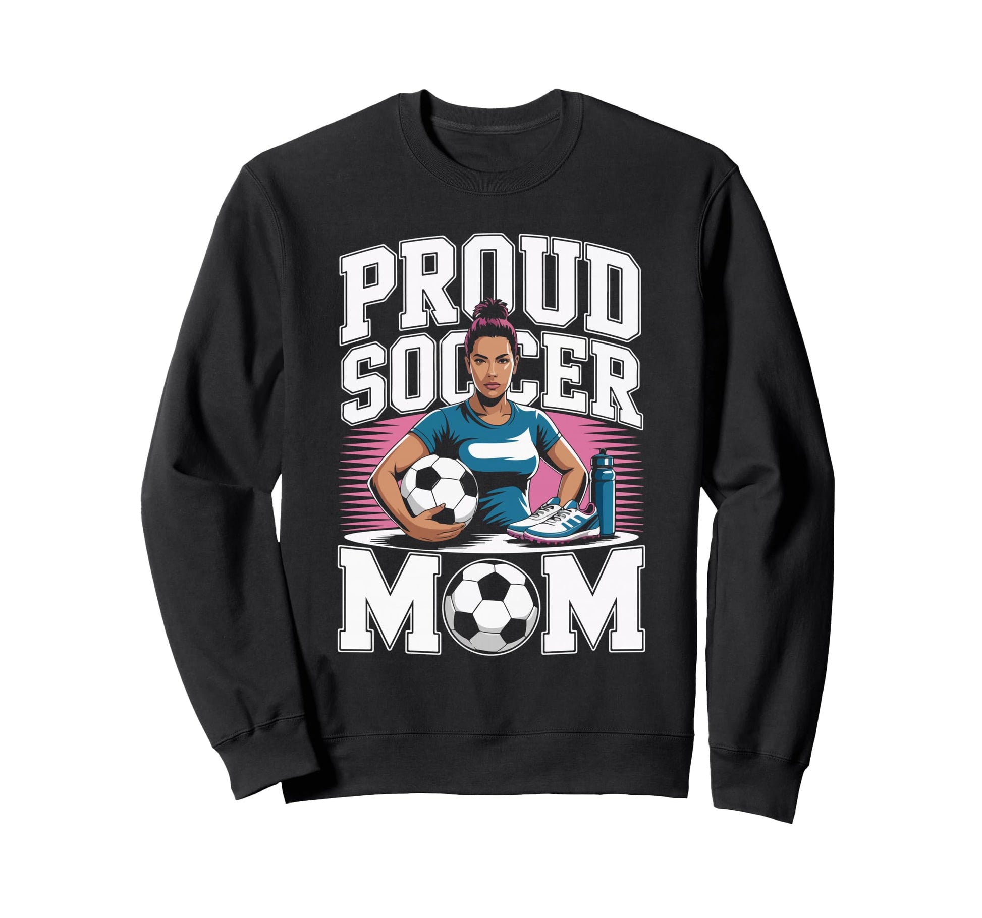 Proud Soccer Mom Sunset Vibes Sweatshirt - Fun Novelty Design Men Women - T-Shirt, Sweatshirt, Hoodie