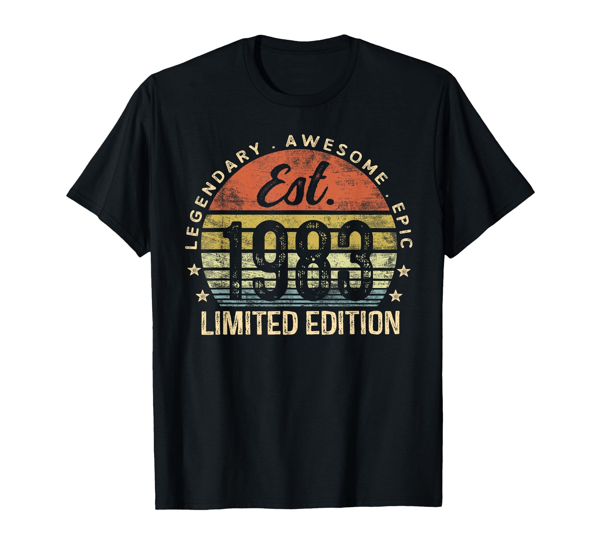 Est 1983 43Rd Birthday 43 Year Old T-Shirt - Unique Graphic Unisex - T-Shirt, Sweatshirt, Hoodie