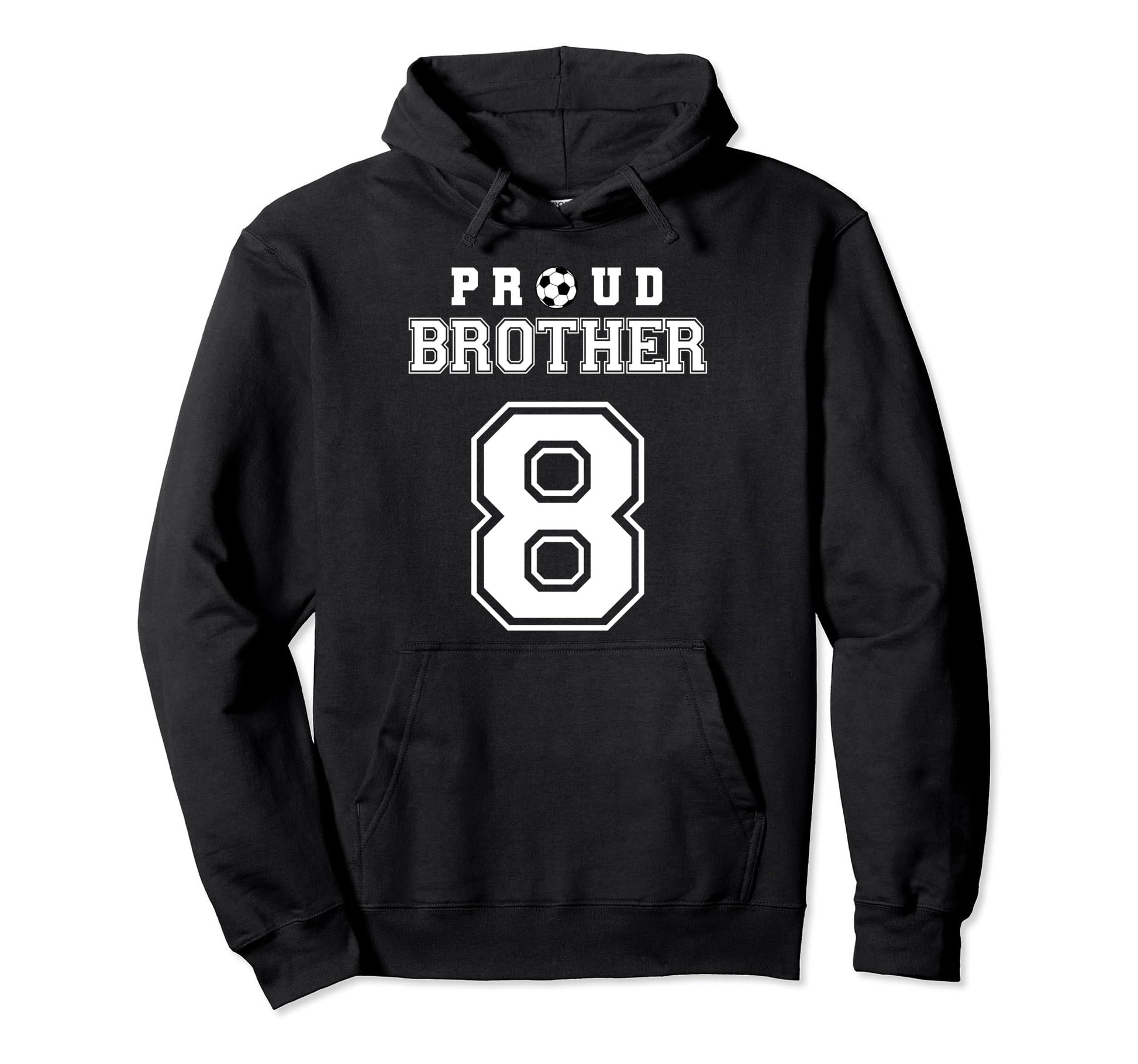 Number 8 Custom Proud Soccer Hoodie - Casual Everyday Wear for Adults - T-Shirt, Sweatshirt, Hoodie
