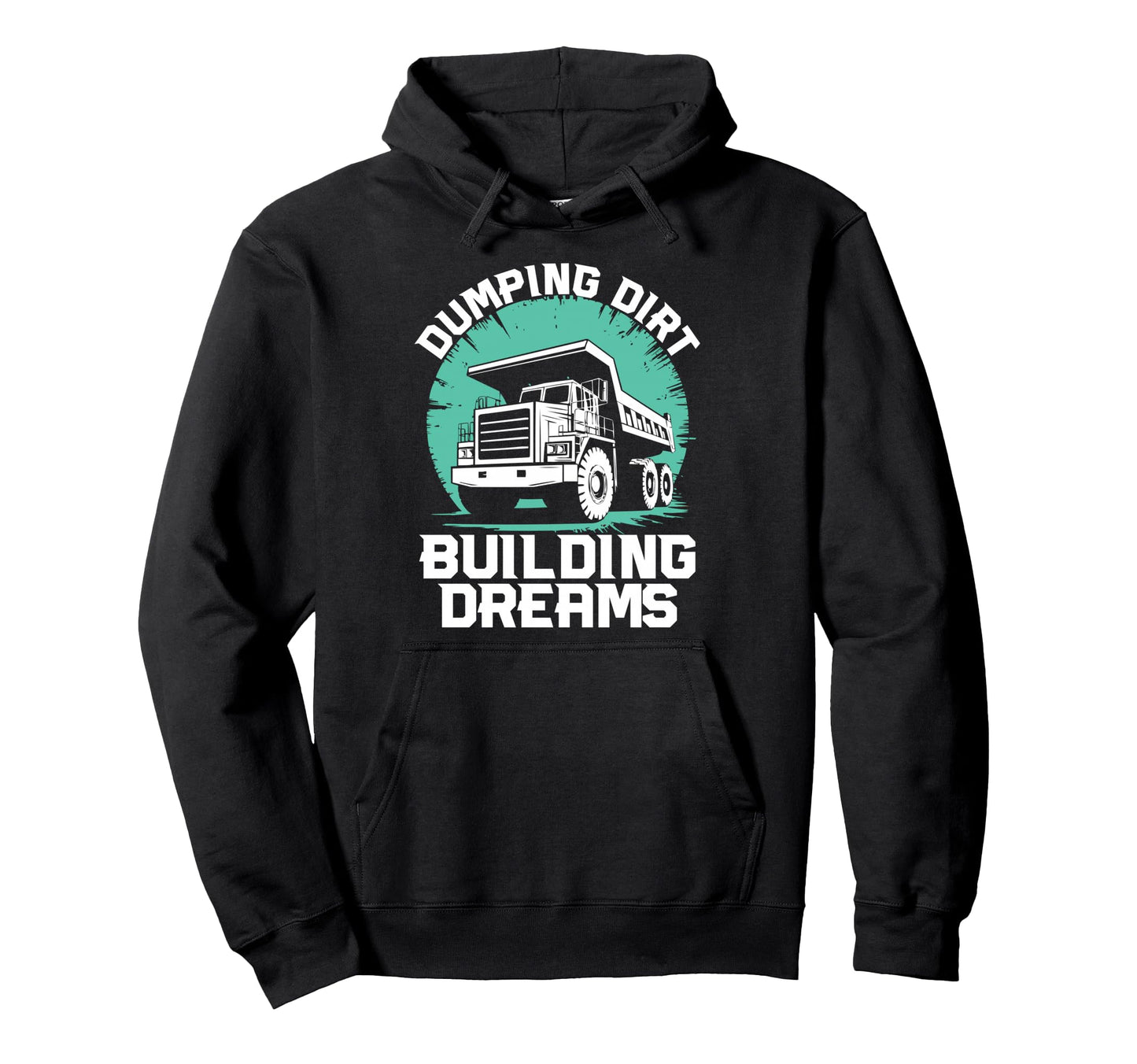 Dump Truck Operator Truck Driver Hoodie - Minimalist Print for Adults - T-Shirt, Sweatshirt, Hoodie