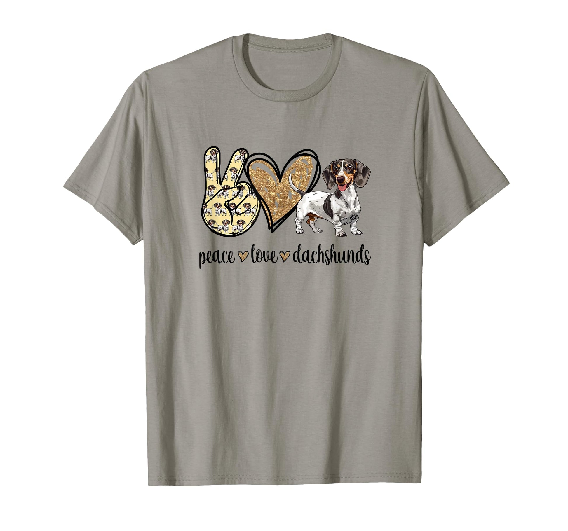 Womens Funny Peace Love Piebald T-Shirt - Novelty Apparel Men Women - T-Shirt, Sweatshirt, Hoodie