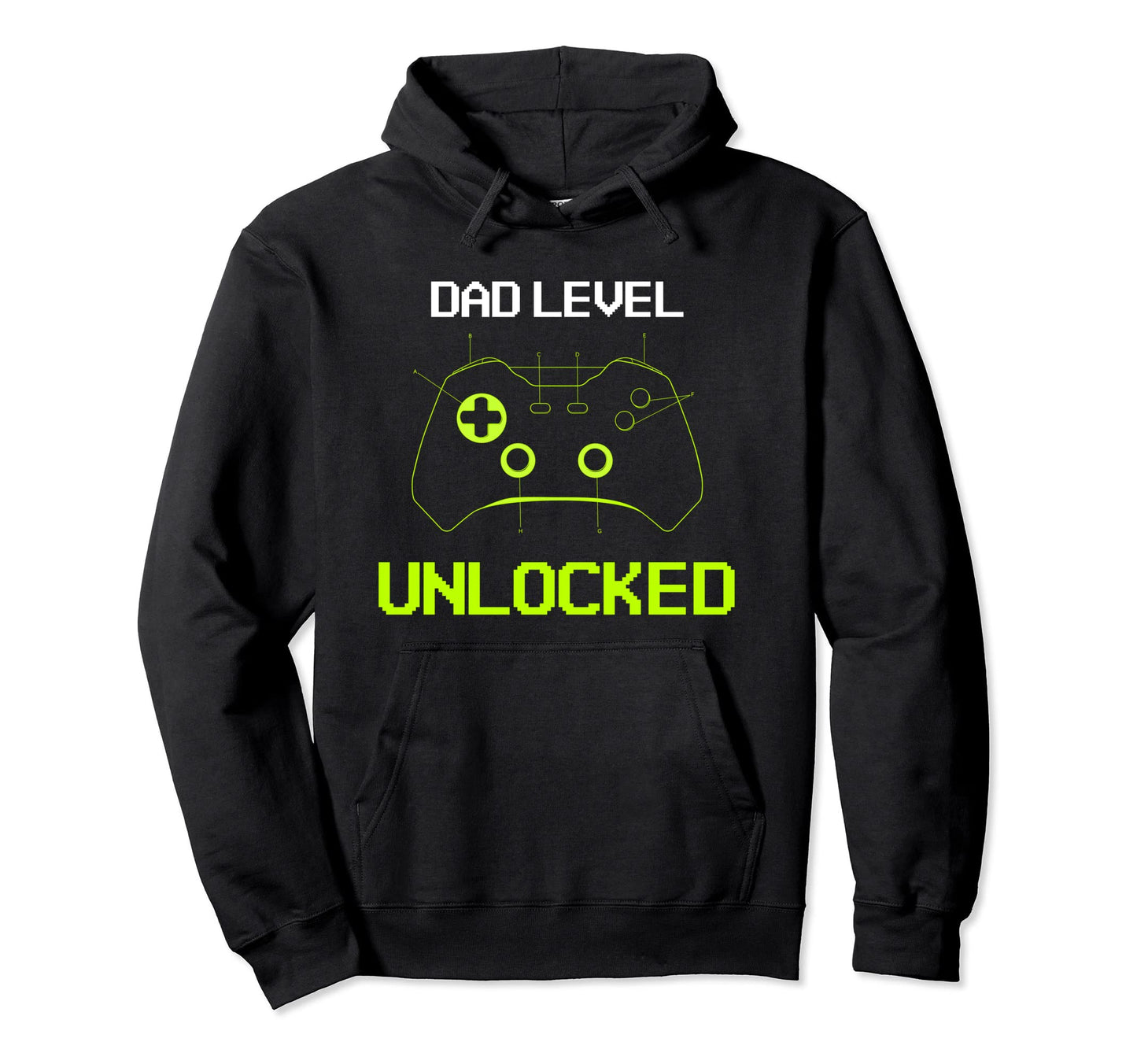 Dad Level Unlocked New Dad Father To Be Hoodie - Trendy Graphic for Adults - T-Shirt, Sweatshirt, Hoodie