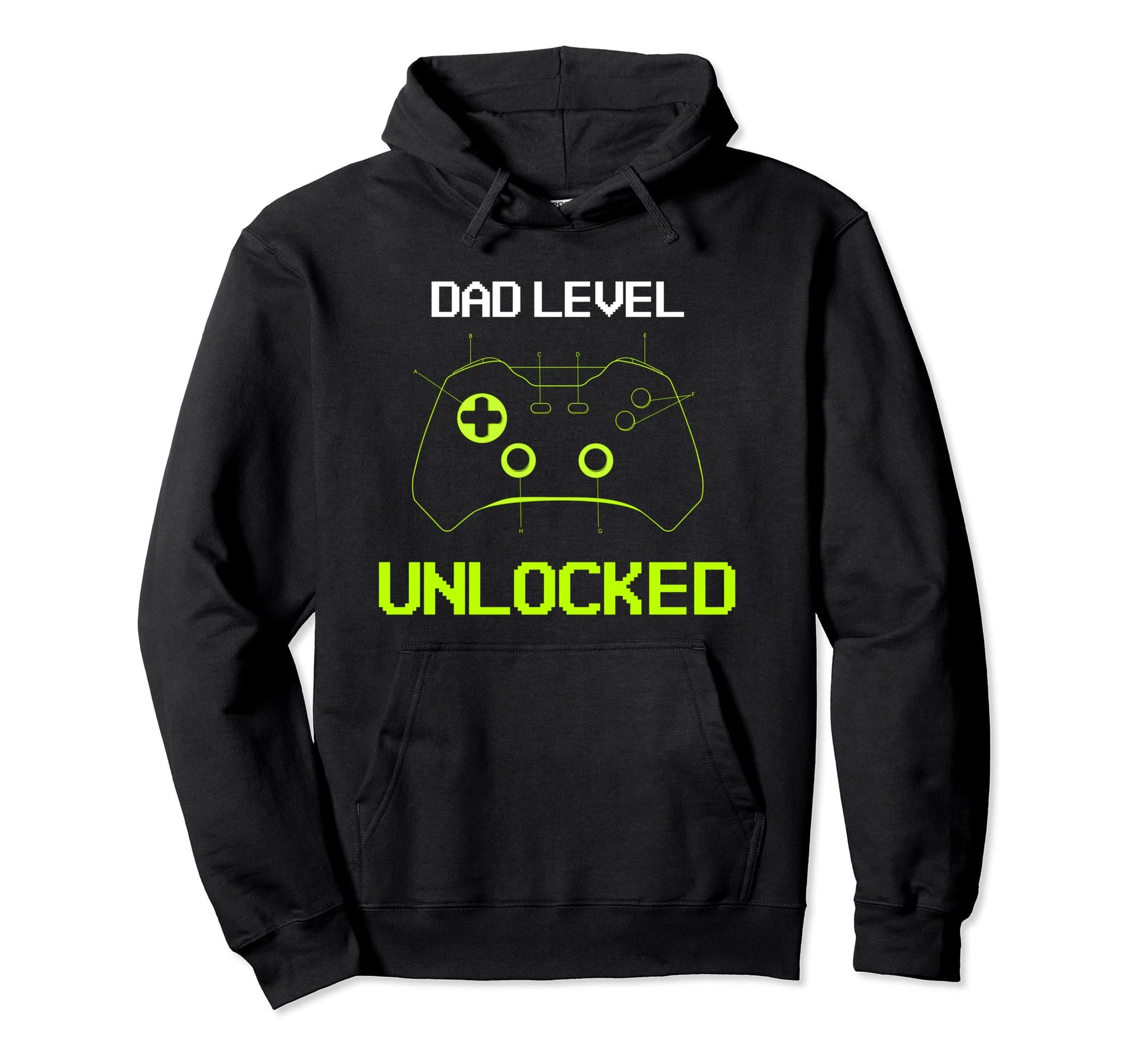 Dad Level Unlocked New Dad Father To Be Hoodie - Trendy Graphic for Adults - T-Shirt, Sweatshirt, Hoodie