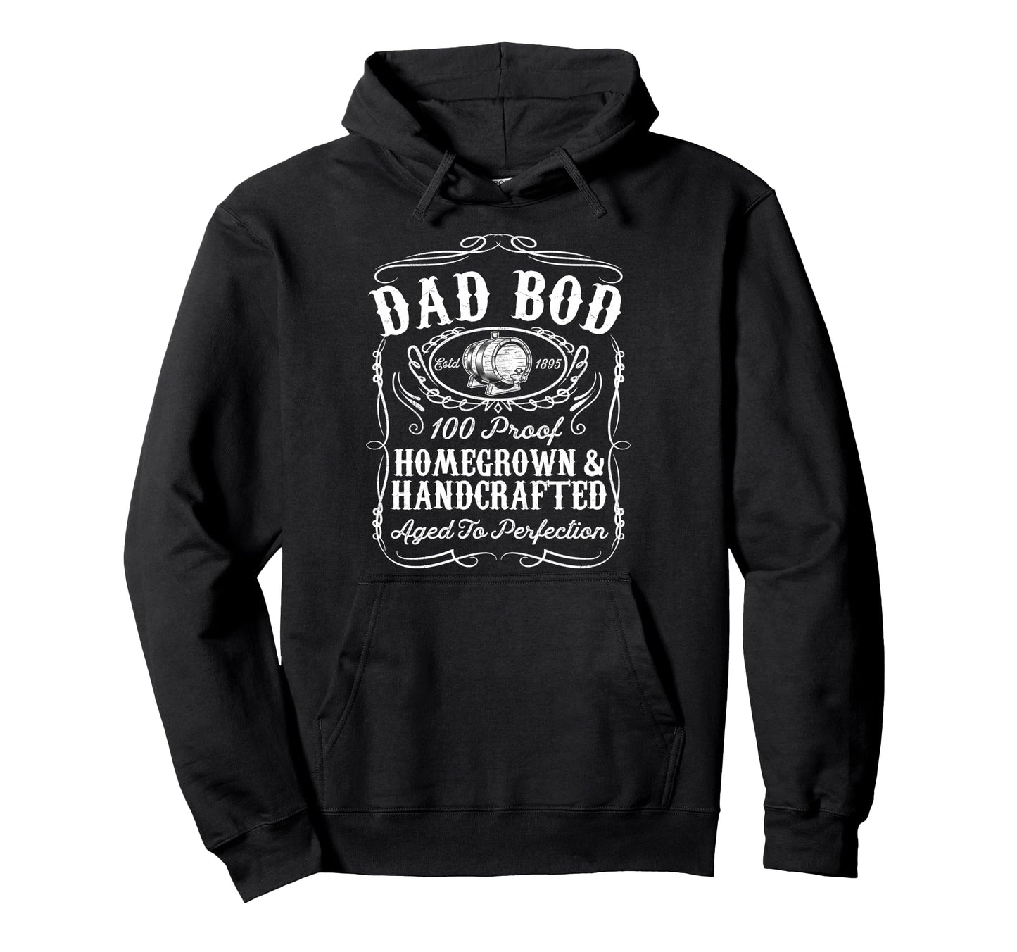 Dad Bod Funny Whiskey Bourbon Lover Hoodie - Trendy Graphic Men Women - T-Shirt, Sweatshirt, Hoodie