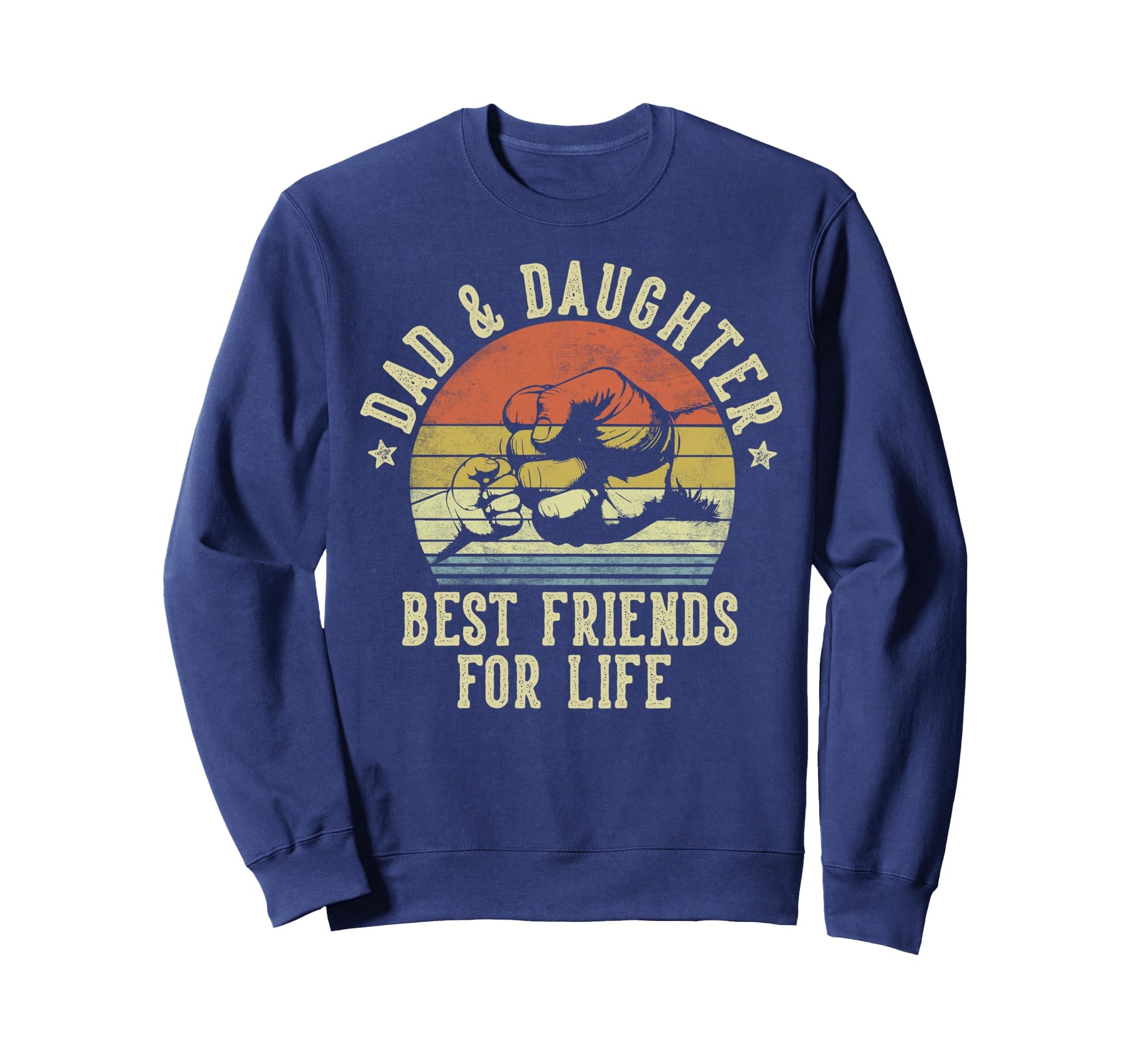 Dad And Daughter Best Friends Sweatshirt - Minimalist Print for Adults - T-Shirt, Sweatshirt, Hoodie