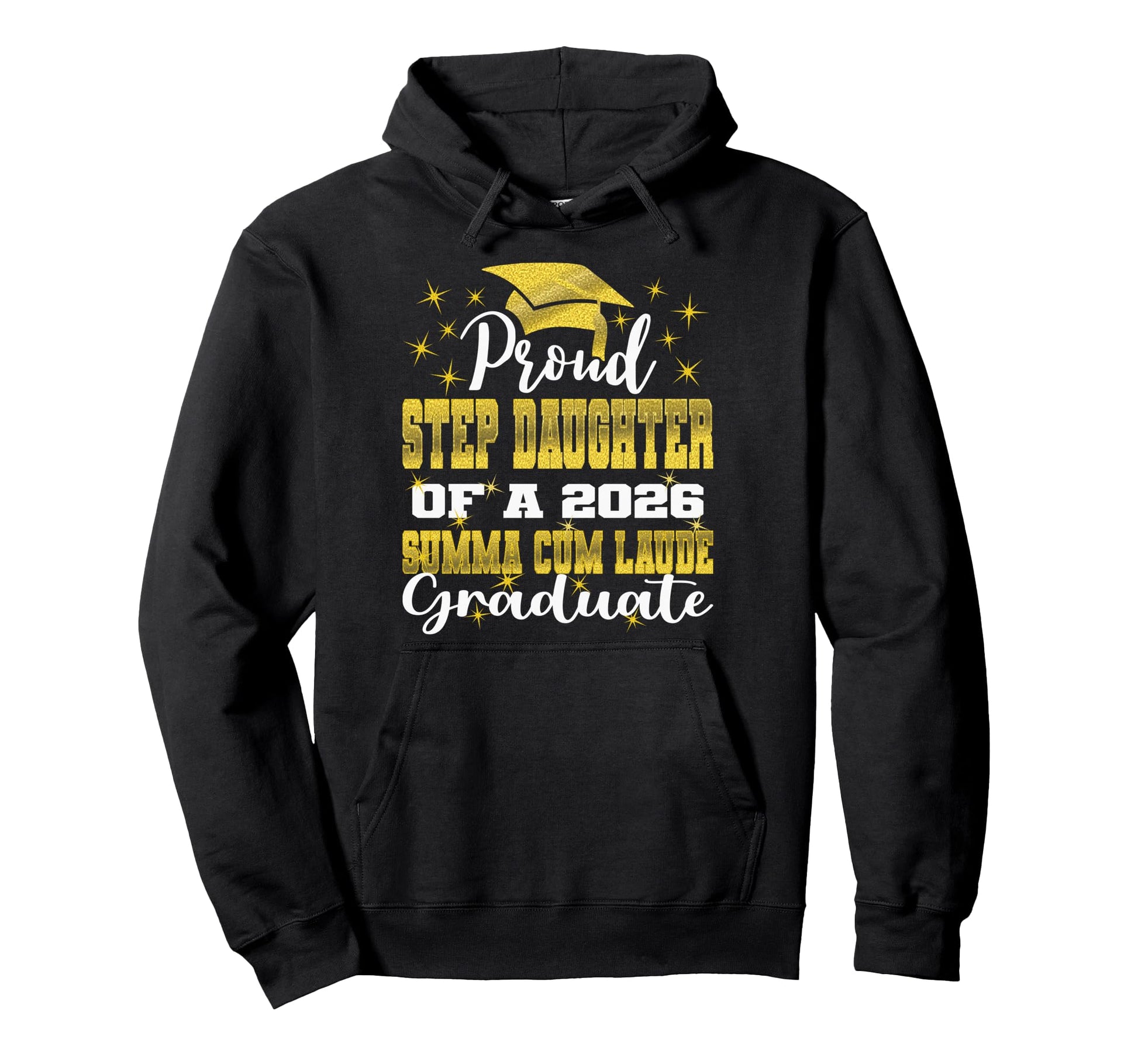 Proud Step Daughter 2026 Summa Cum Hoodie - Aesthetic Graphic for Adults - T-Shirt, Sweatshirt, Hoodie