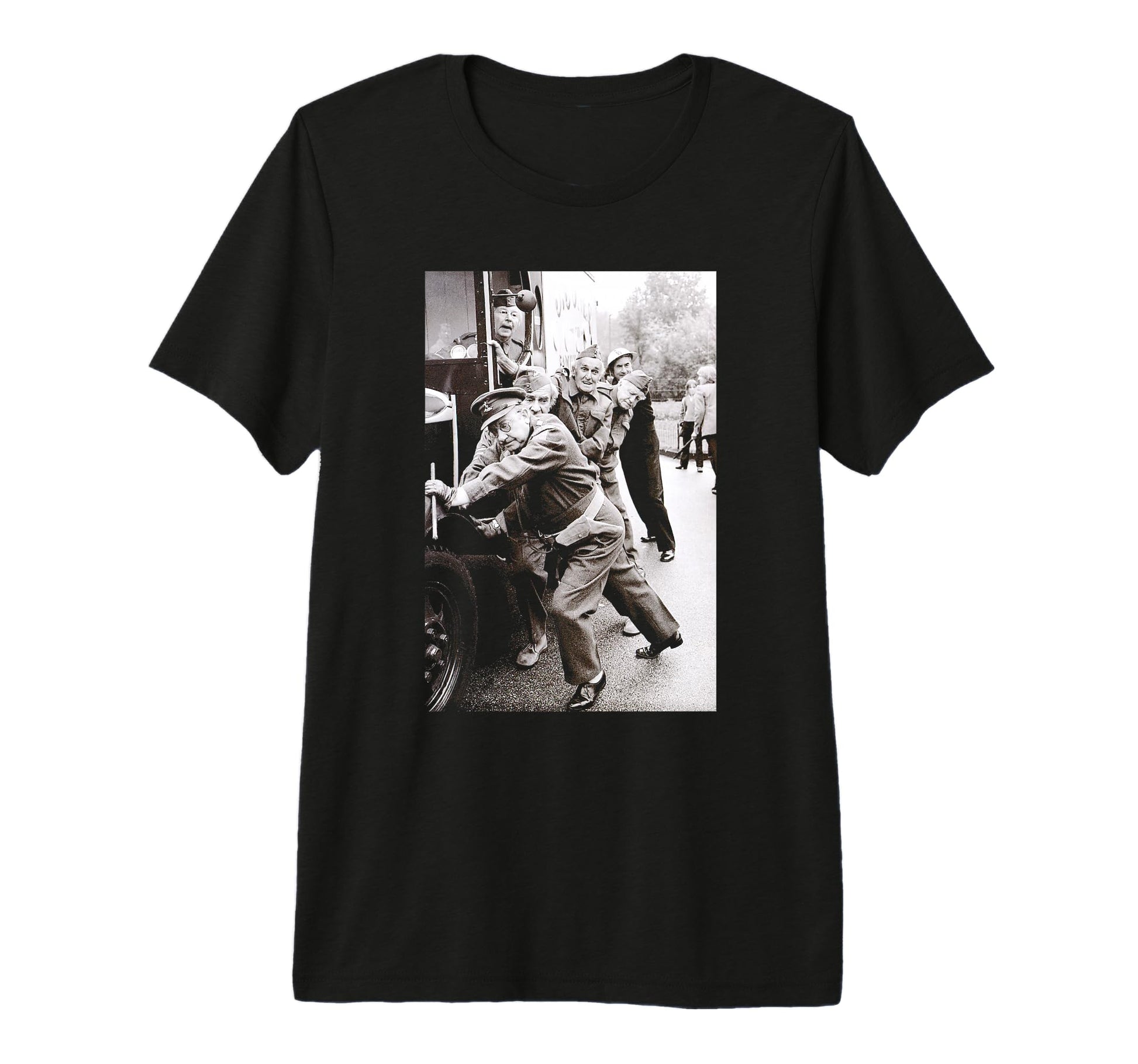 Dads Army Cast Captain T-Shirt - Casual Everyday Wear for Adults - T-Shirt, Sweatshirt, Hoodie