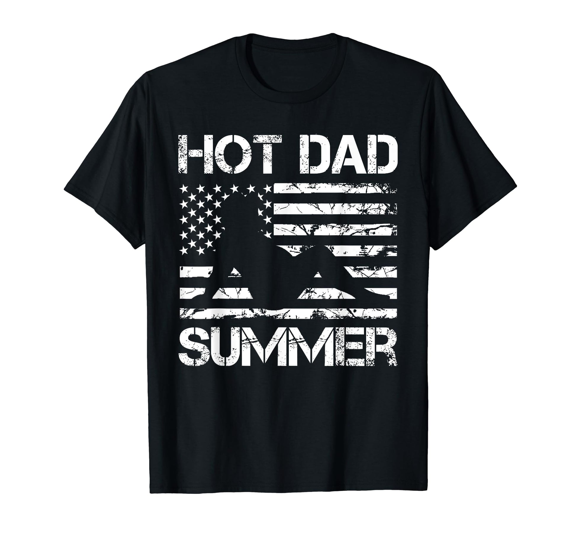 Hot Dad Summer Patriotic Dad Veteran T-Shirt - Custom Art Print Men Women - T-Shirt, Sweatshirt, Hoodie