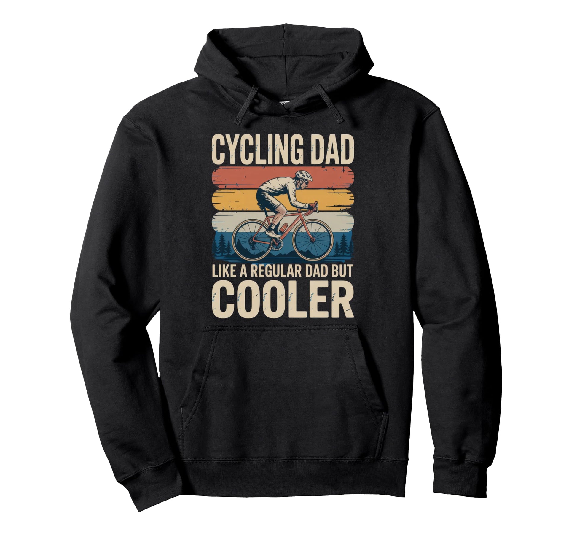 Cycling Dad Like Regular Dad But Cooler Hoodie - Aesthetic Graphic Unisex - T-Shirt, Sweatshirt, Hoodie