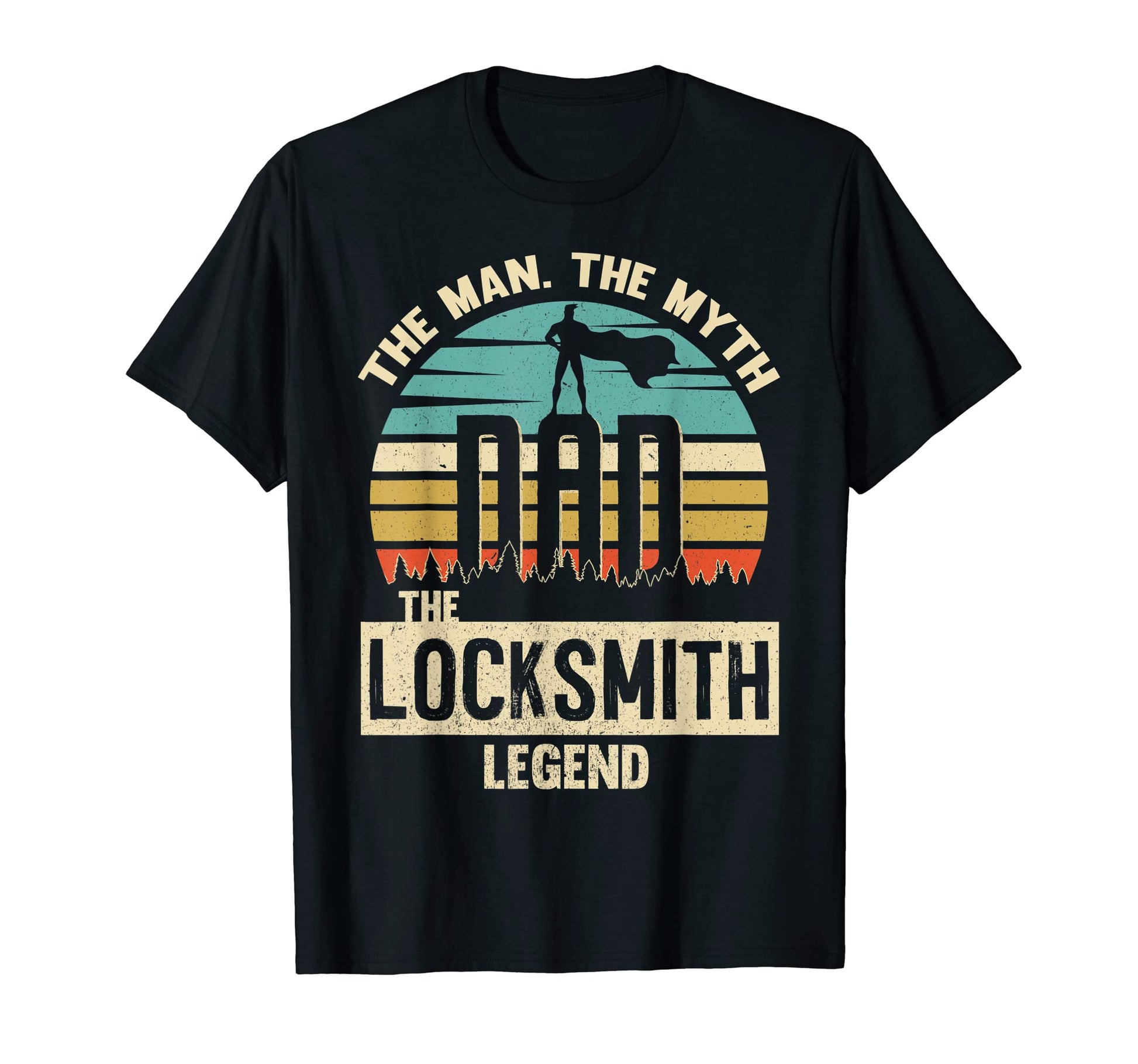 Myth Legend Dad Locksmith T-Shirt - Minimalist Print for Adults - T-Shirt, Sweatshirt, Hoodie