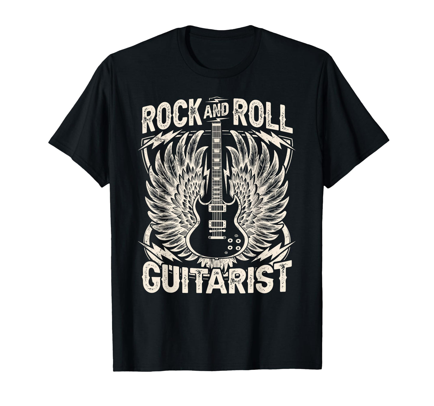 Rock And Roll Guitarist T-Shirt - Novelty Apparel for Adults - T-Shirt, Sweatshirt, Hoodie