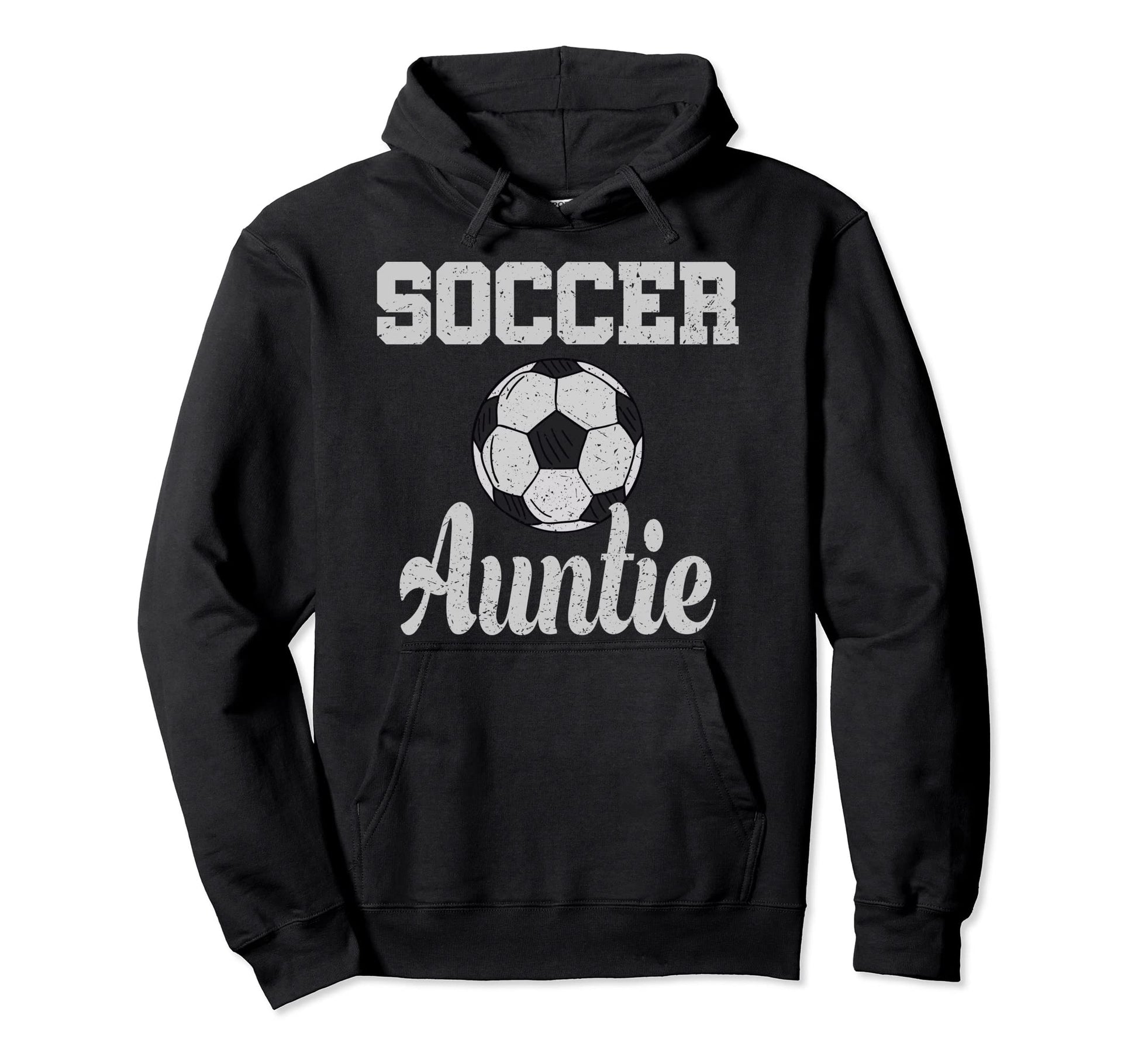 Soccer Auntie Ball Aunt Hoodie - Novelty Apparel for Adults - T-Shirt, Sweatshirt, Hoodie
