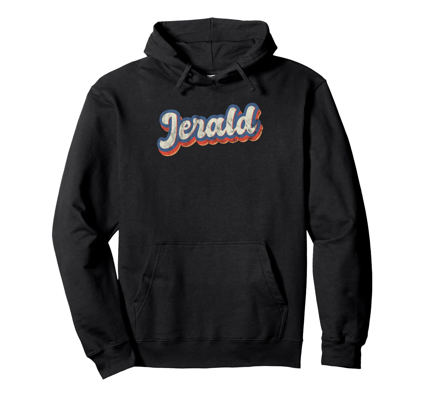 Jerald Personalized Name Custom Lettering 70S Hoodie - Graphic Print Unisex - T-Shirt, Sweatshirt, Hoodie