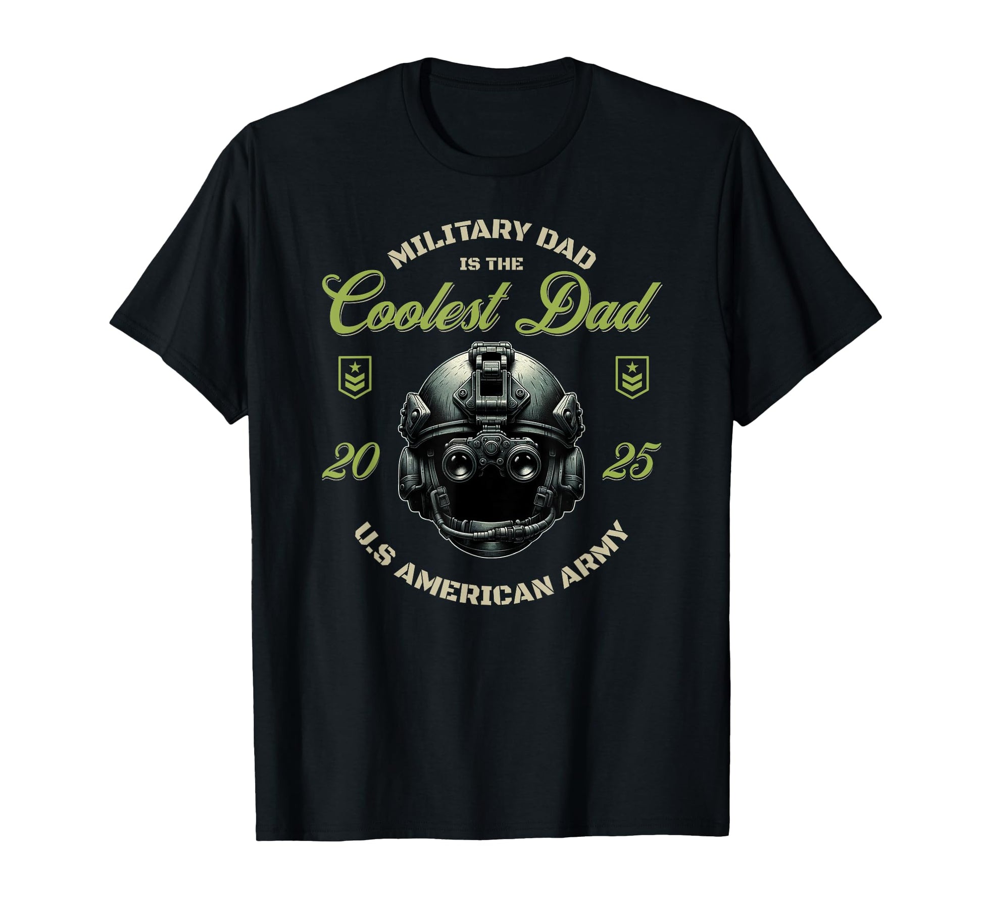 Military Dad Is Coolest Dad Army T-Shirt - Casual Everyday Wear for Adults - T-Shirt, Sweatshirt, Hoodie