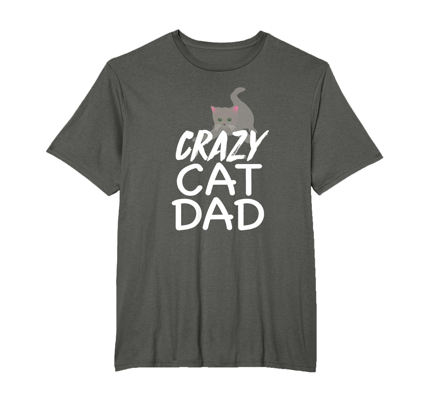 Crazy Cat Dad Funny Fathers Day T-Shirt - Streetwear Style Men Women - T-Shirt, Sweatshirt, Hoodie