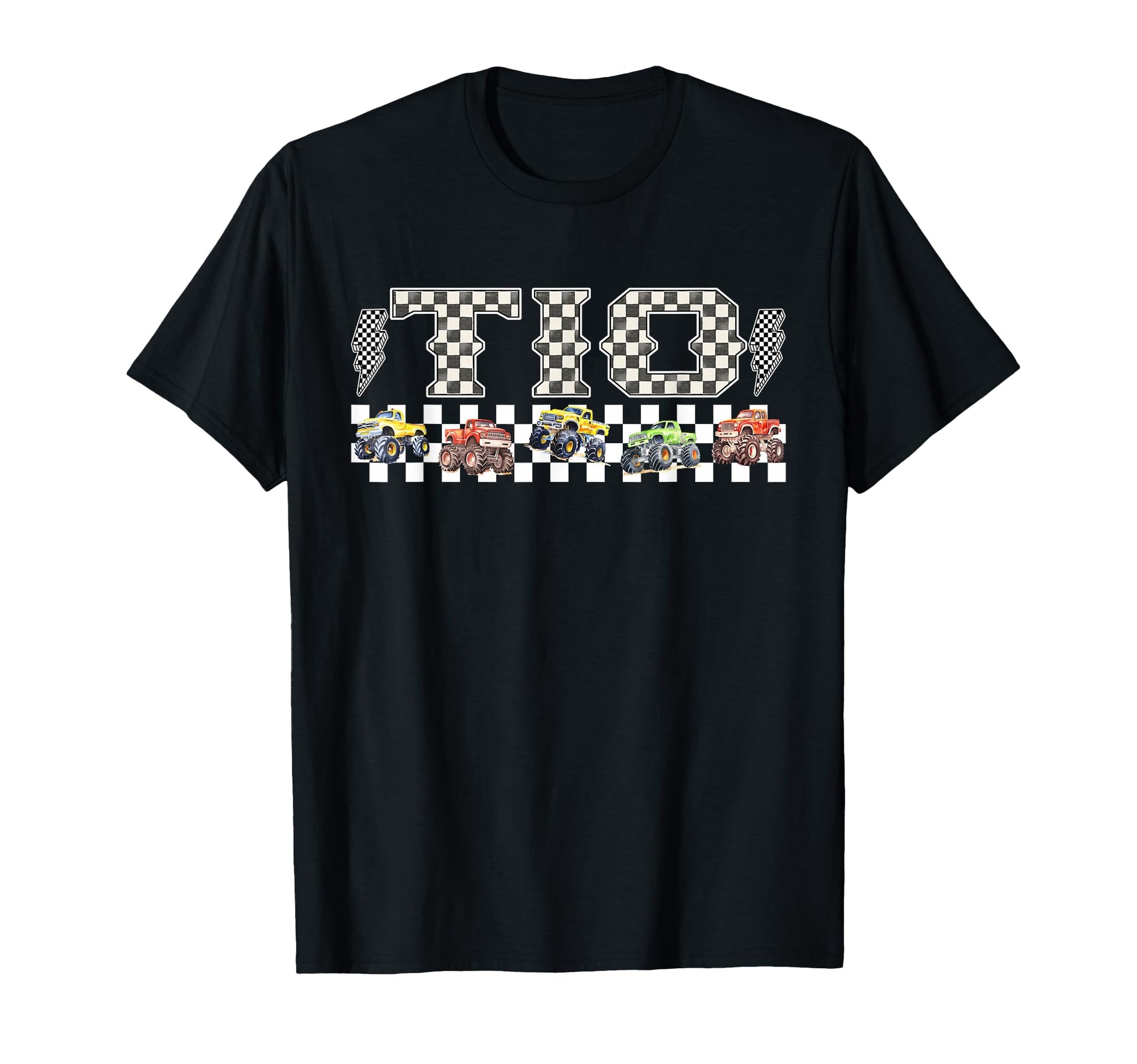 Tio Monster Truck Family Crew Birthday T-Shirt - Unique Graphic Men Women - T-Shirt, Sweatshirt, Hoodie