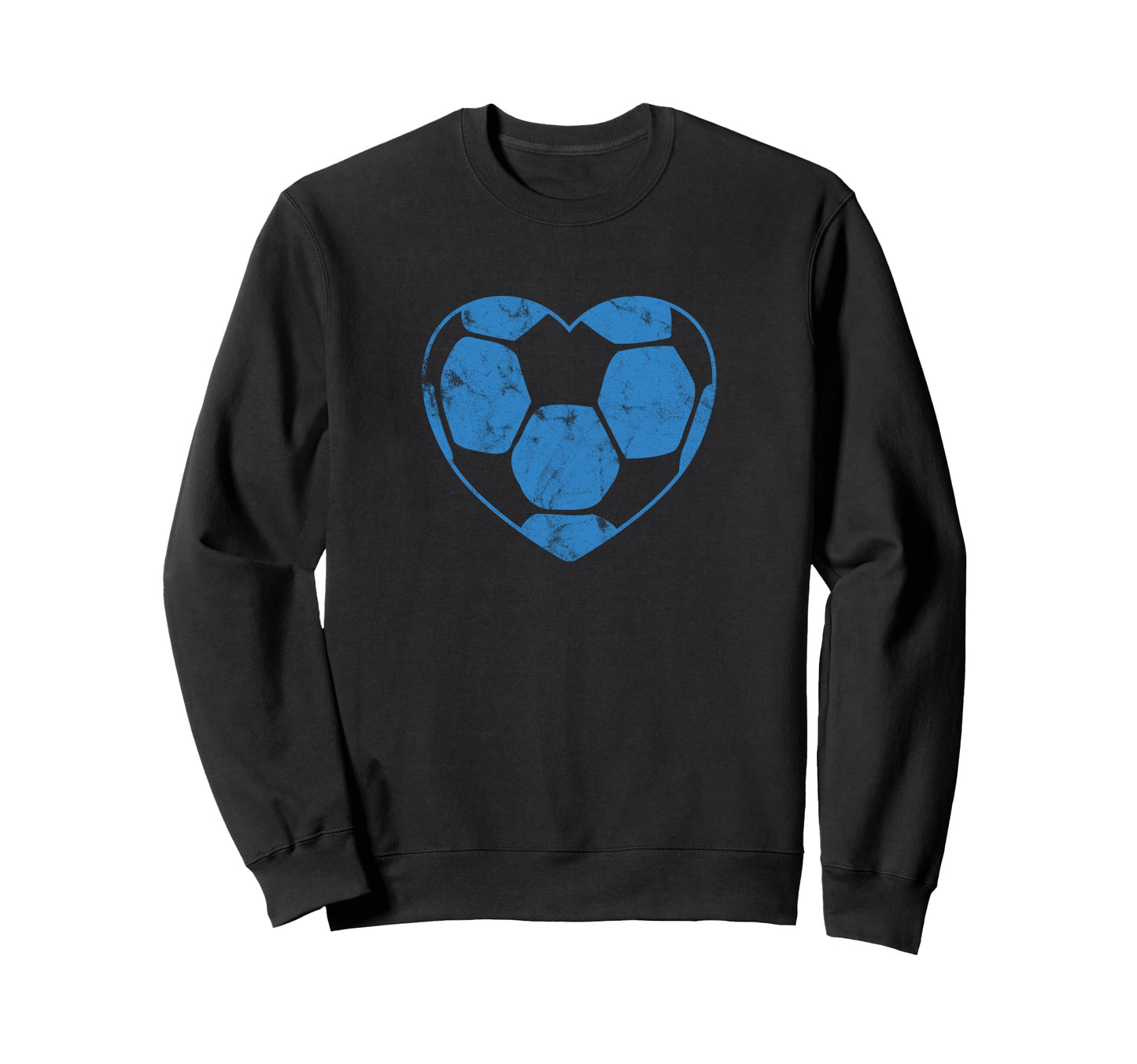 Soccer Ball Shaped Heart Mom Sweatshirt - Fun Novelty Design for Adults - T-Shirt, Sweatshirt, Hoodie