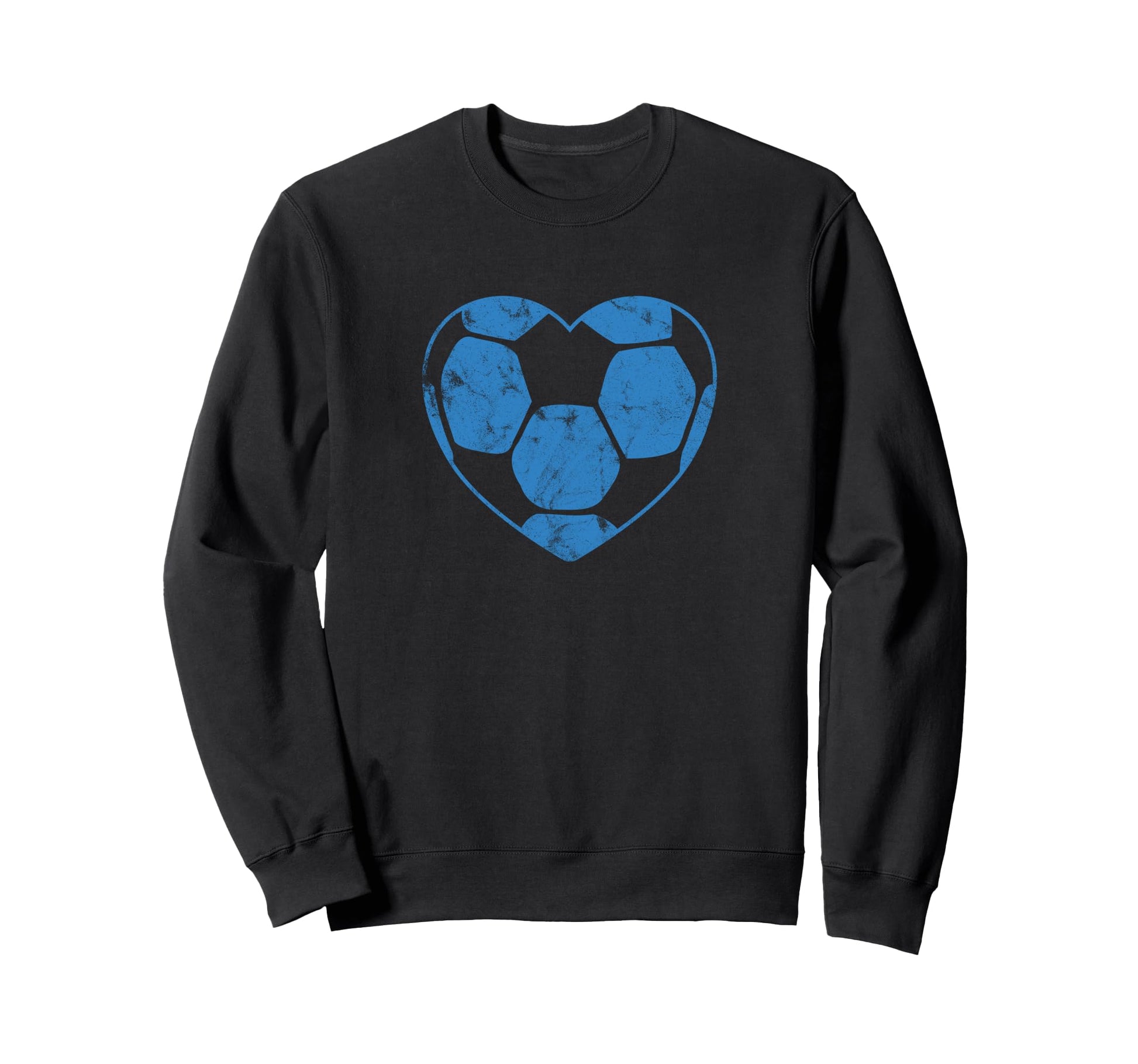 Soccer Ball Shaped Heart Mom Sweatshirt - Fun Novelty Design for Adults - T-Shirt, Sweatshirt, Hoodie