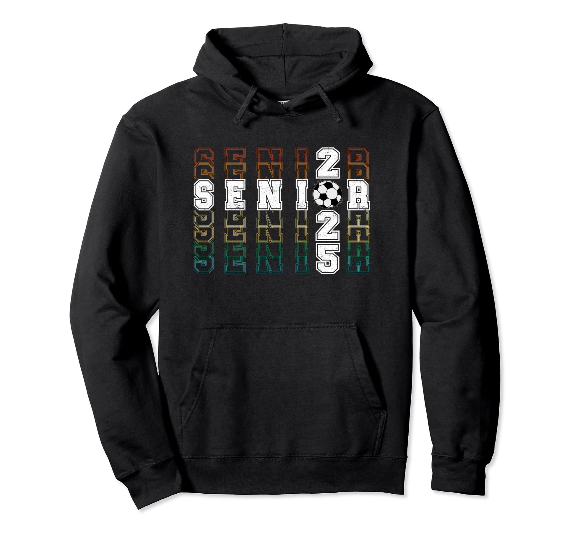 Grad Class 2025 Senior Soccer Players Hoodie - Graphic Print for Adults - T-Shirt, Sweatshirt, Hoodie