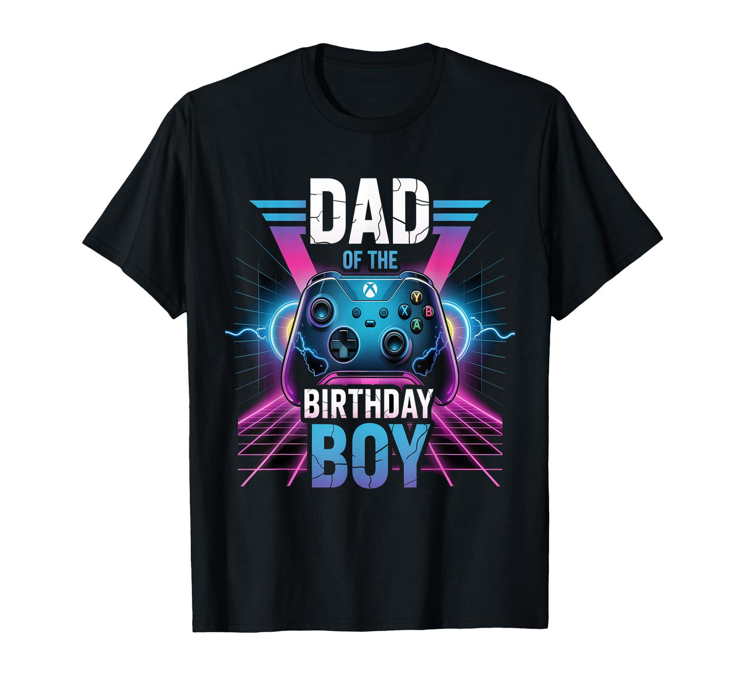 Dad Birthday Matching Video Gamer Birthday T-Shirt - Unique Graphic Unisex - T-Shirt, Sweatshirt, Hoodie