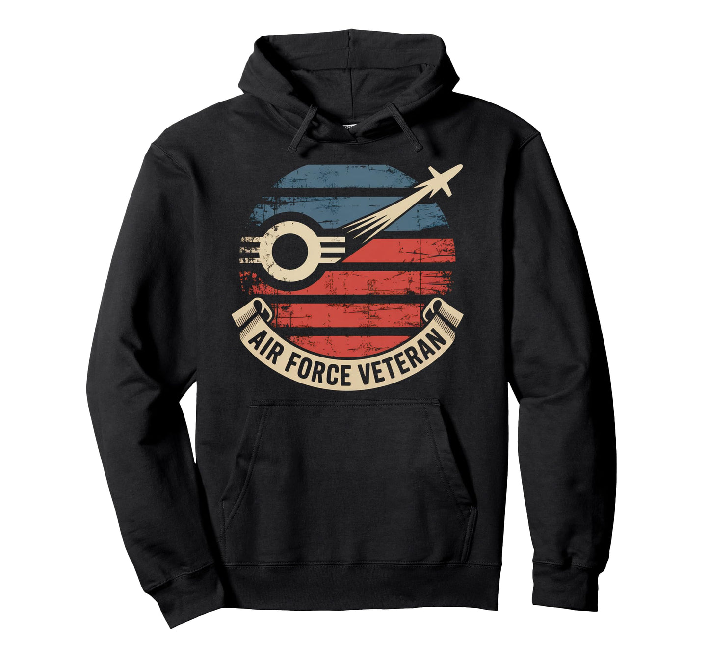 Air Force Veteran Us American Flag Hoodie - Fun Novelty Design for Adults - T-Shirt, Sweatshirt, Hoodie