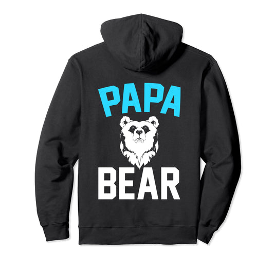 Bear Family Daddy Animal Dad Papa Bear Hoodie - Custom Art Print Men Women - T-Shirt, Sweatshirt, Hoodie