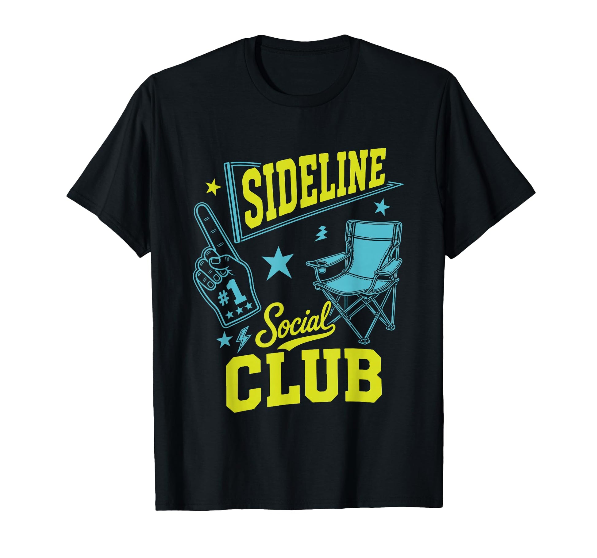 Sports Mom Dad Gifts Sideline Social Club T-Shirt - Trendy Graphic Unisex - T-Shirt, Sweatshirt, Hoodie