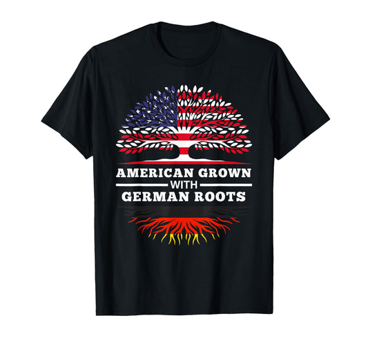 American Grown German Roots Family Heritage T-Shirt - Graphic Print Unisex - T-Shirt, Sweatshirt, Hoodie