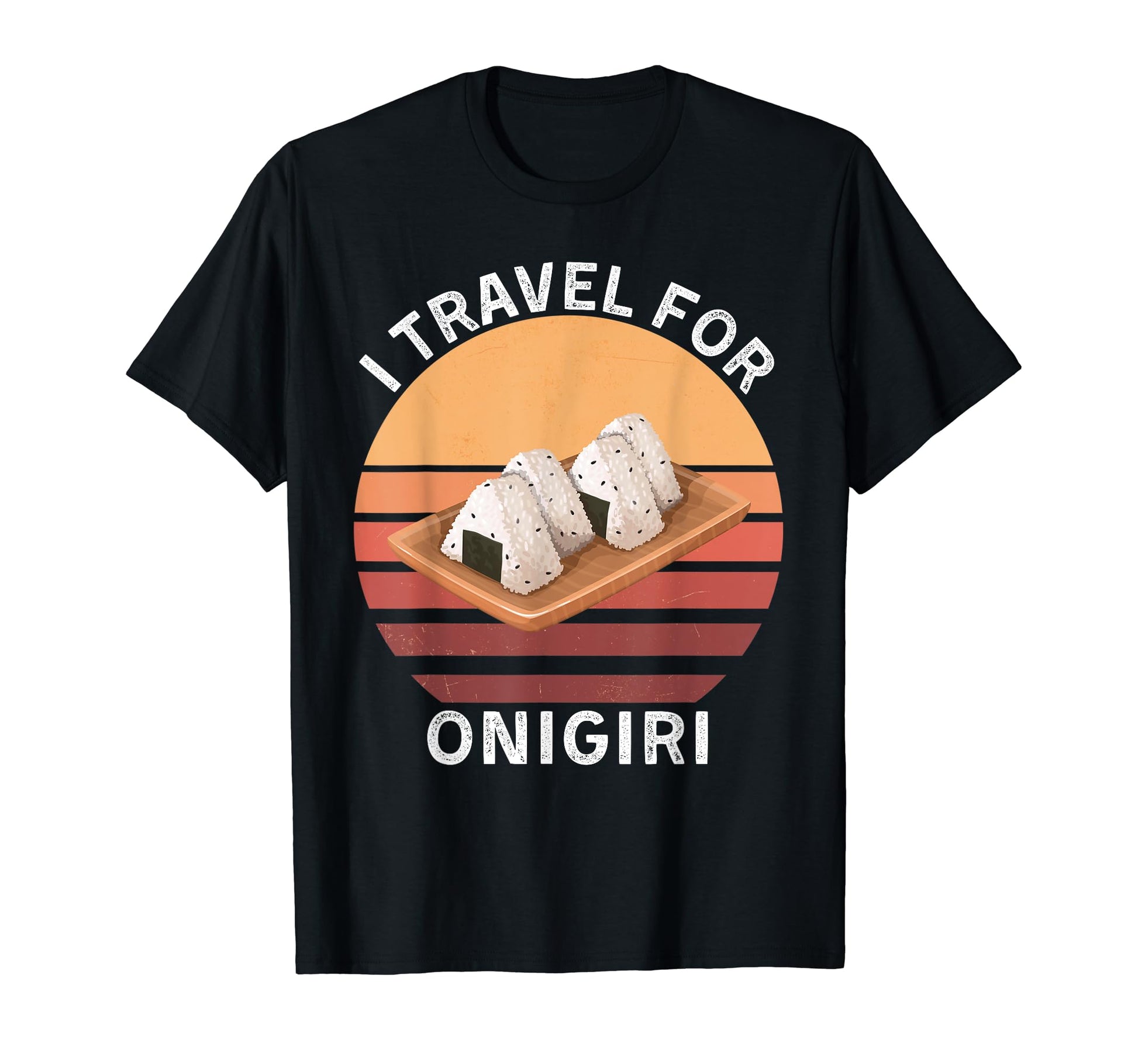 I Travel Onigiri Onigiri Food Lover T-Shirt - Minimalist Print for Adults - T-Shirt, Sweatshirt, Hoodie