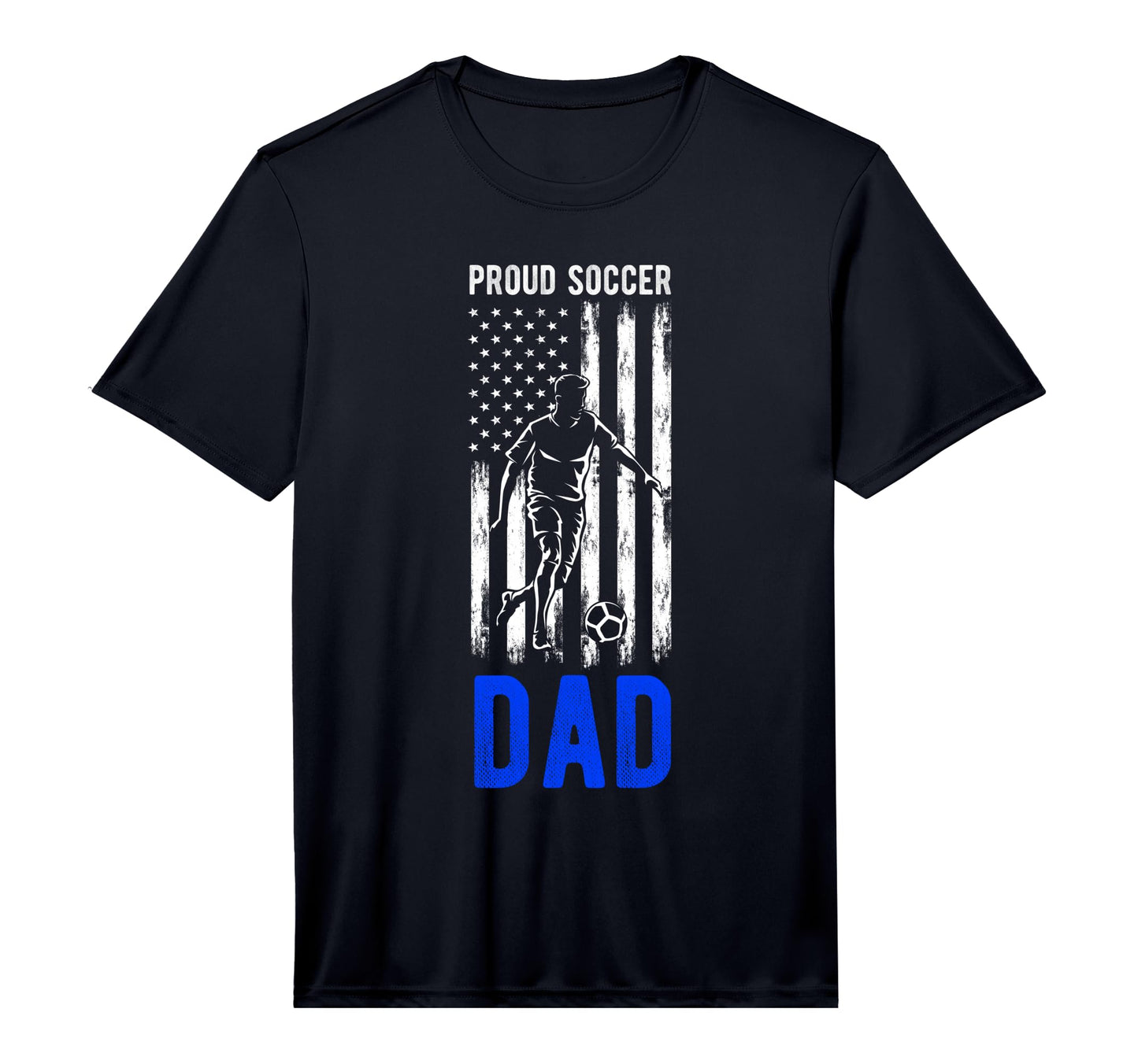 Mens Proud Soccer Dad Usa Flag T-Shirt - Casual Everyday Wear Unisex - T-Shirt, Sweatshirt, Hoodie