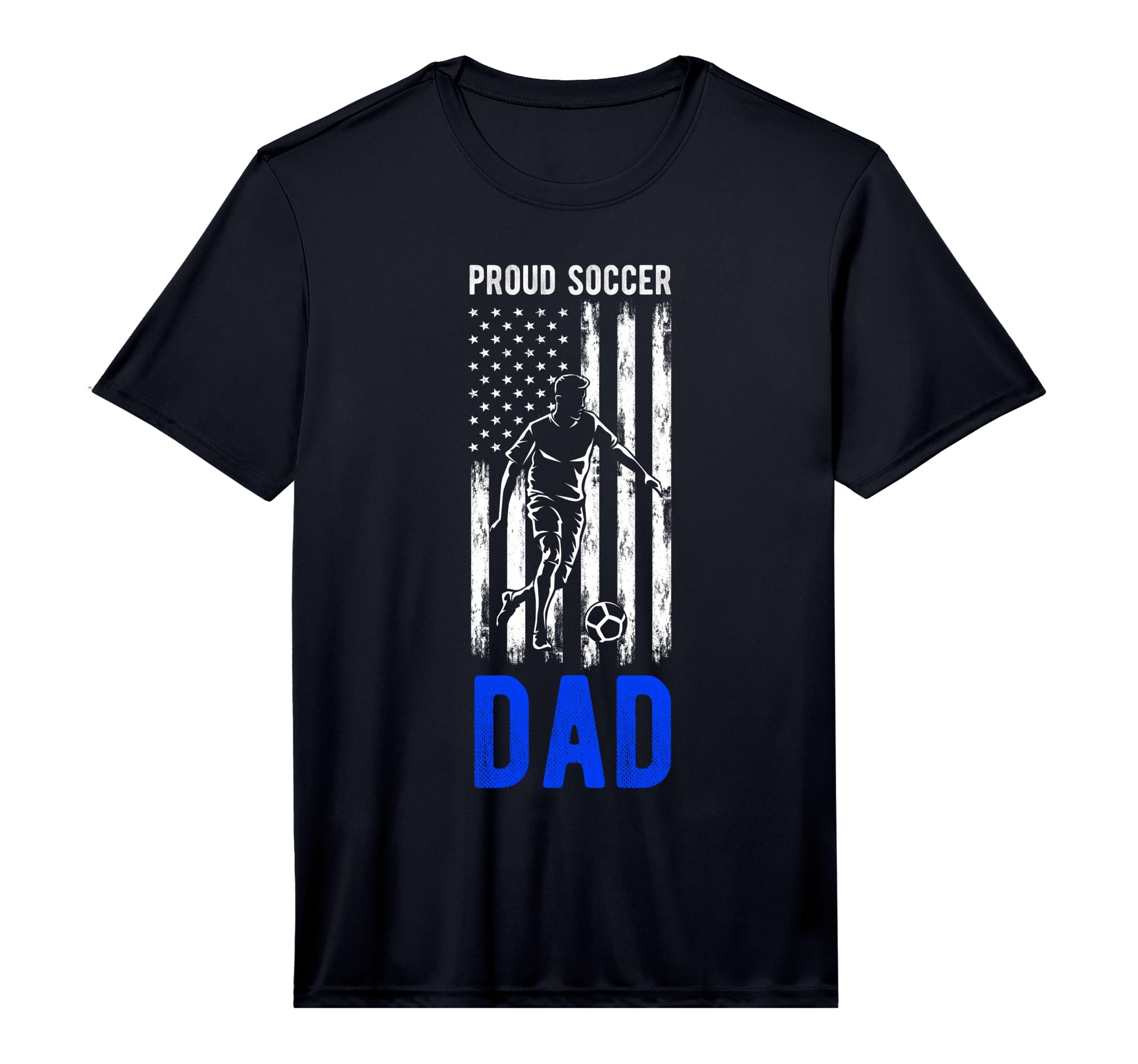 Mens Proud Soccer Dad Usa Flag T-Shirt - Casual Everyday Wear Unisex - T-Shirt, Sweatshirt, Hoodie