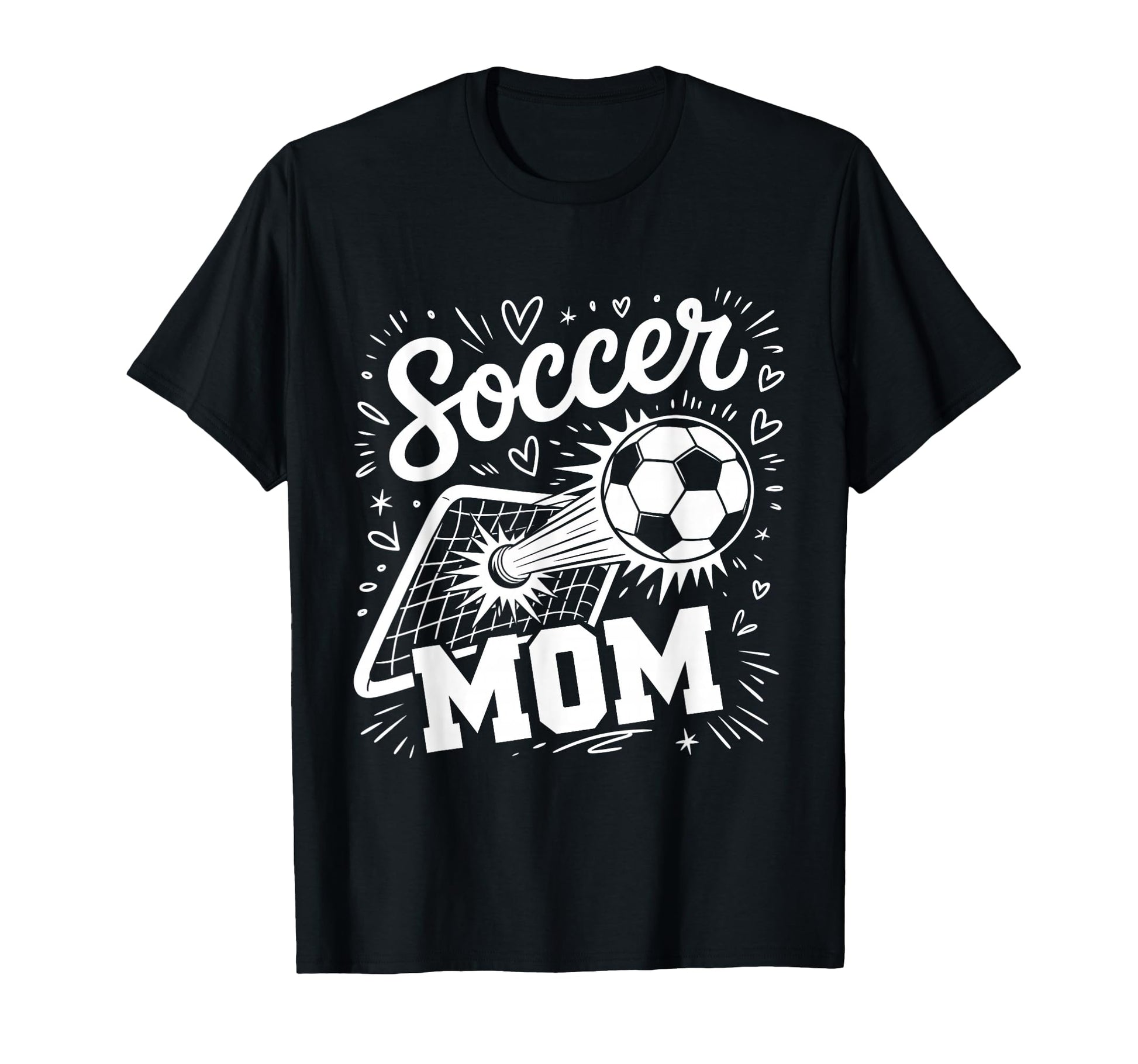 Soccer Mom Heart Family Mothers Day Mom T-Shirt - Graphic Print for Adults - T-Shirt, Sweatshirt, Hoodie