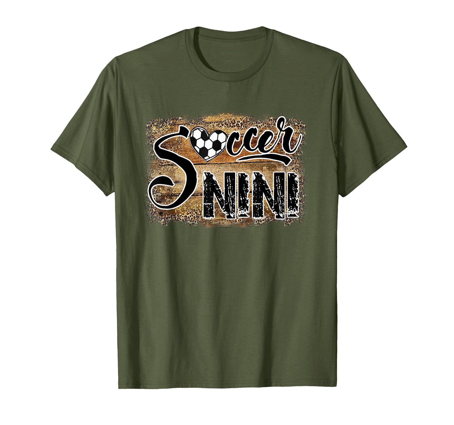 Soccer Nini Leopard Love Soccer T-Shirt - Graphic Print for Adults - T-Shirt, Sweatshirt, Hoodie