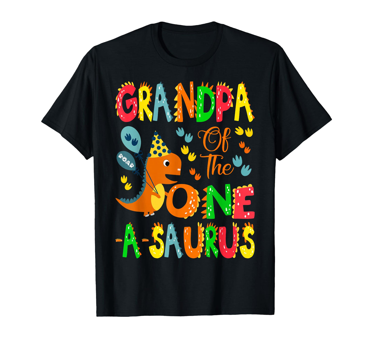 Grandpa One Saurus 1St Birthday T-Shirt - Custom Art Print for Adults - T-Shirt, Sweatshirt, Hoodie