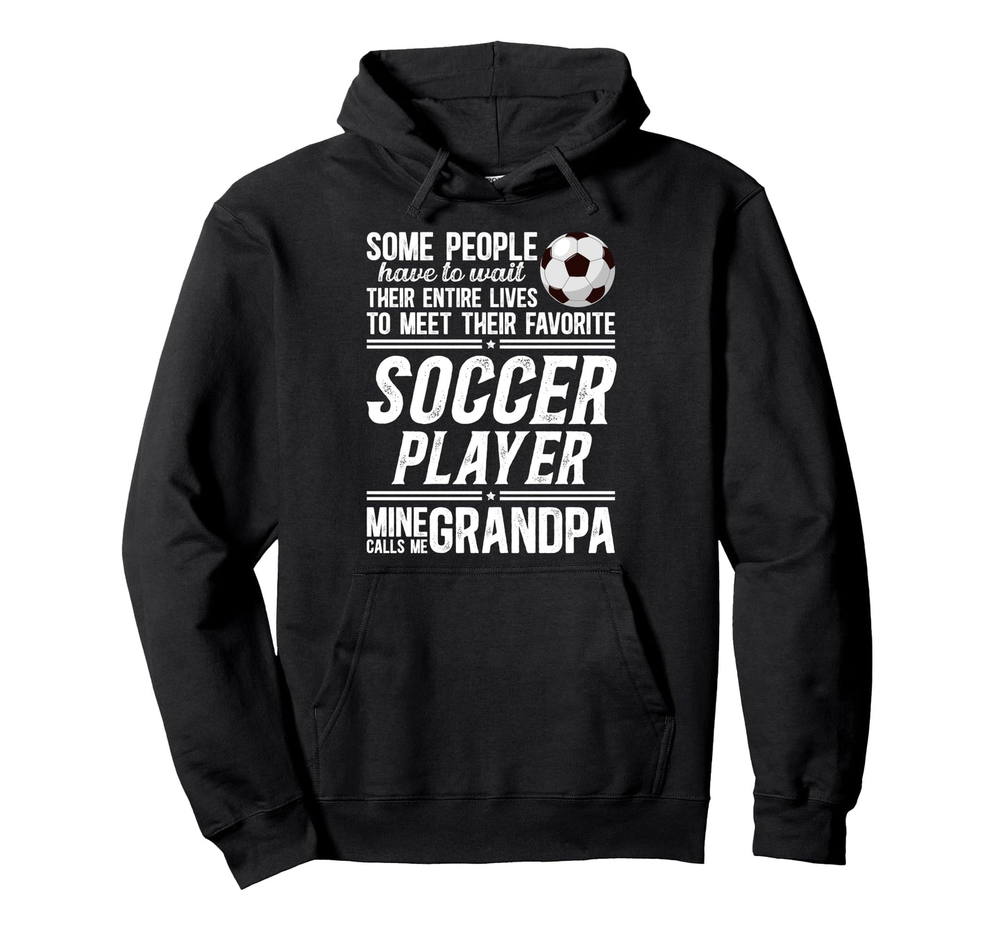 Soccer Grandpa Proud Grandpa Soccer Hoodie - Minimalist Print Men Women - T-Shirt, Sweatshirt, Hoodie