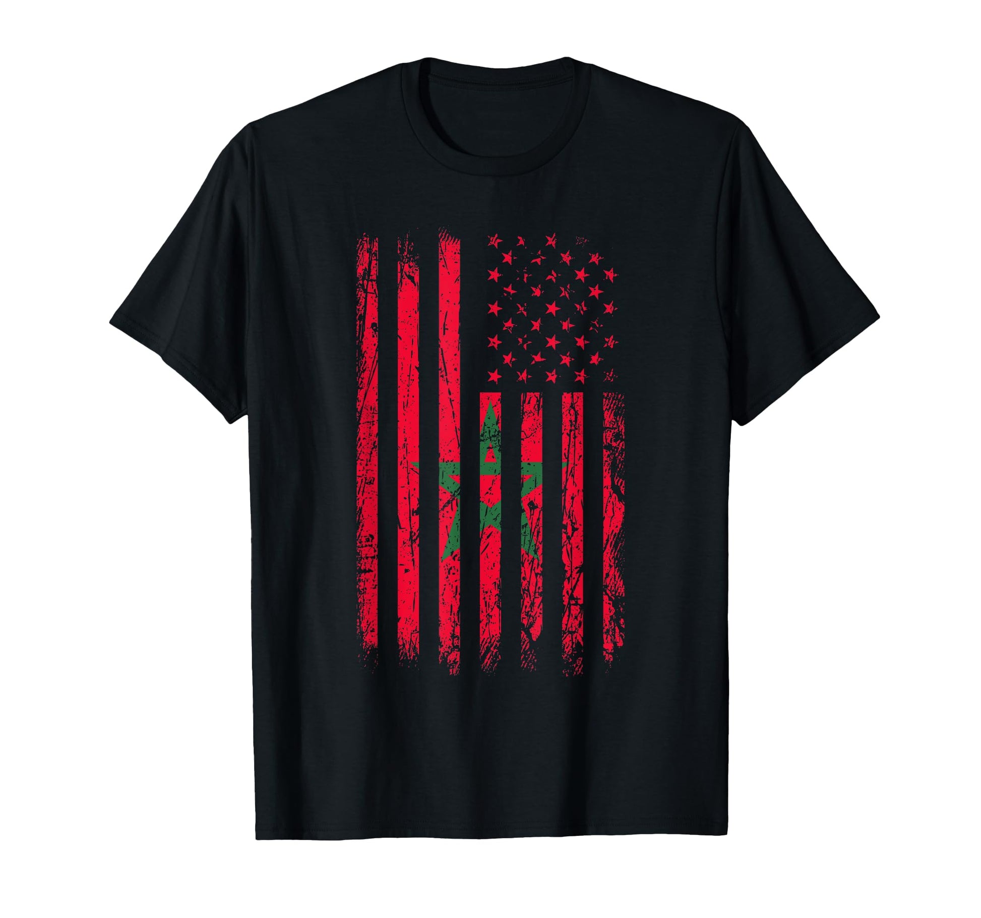 Moorish American Morocco Flag Moroccan T-Shirt - Streetwear Style Unisex - T-Shirt, Sweatshirt, Hoodie