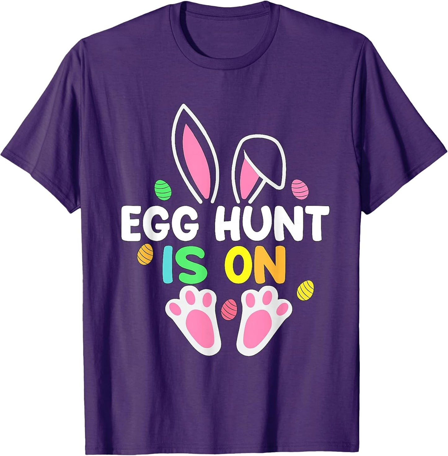 Egg Hunt Is On Funny Easter Hunting Outfits Unisex T-shirt, Sweatshirt, Hoodie, Long Sleeve Tee - T-Shirt, Sweatshirt, Hoodie