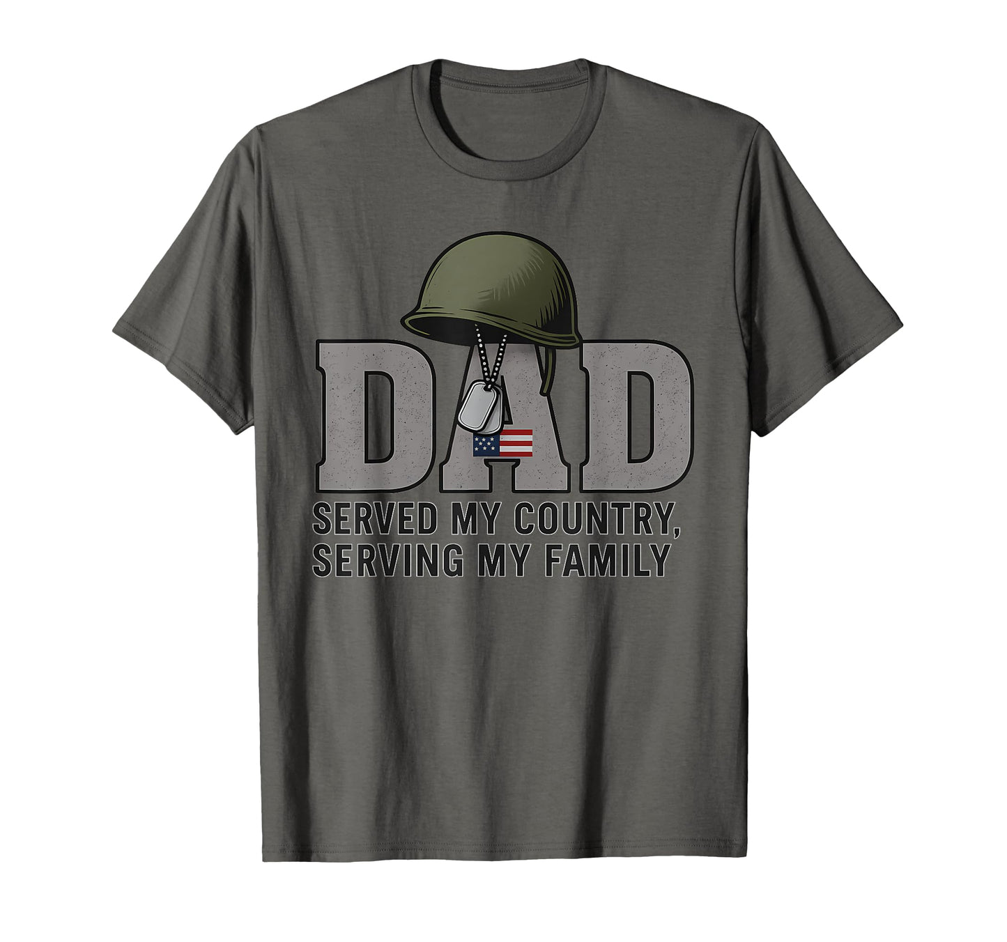 Military Dad Served My Country T-Shirt - Custom Art Print Men Women - T-Shirt, Sweatshirt, Hoodie