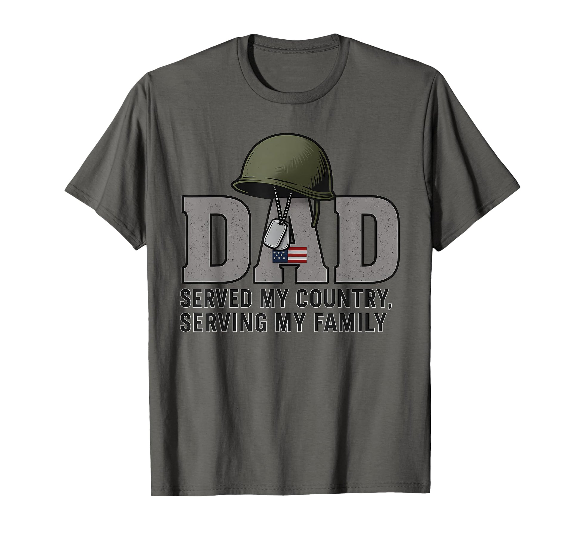 Military Dad Served My Country T-Shirt - Custom Art Print Men Women - T-Shirt, Sweatshirt, Hoodie