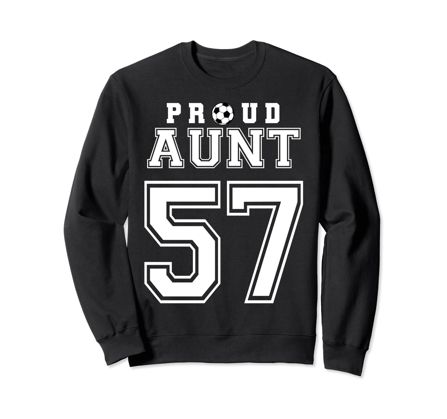 Number 57 Custom Proud Soccer Futbol Sweatshirt - Trendy Graphic Men Women - T-Shirt, Sweatshirt, Hoodie