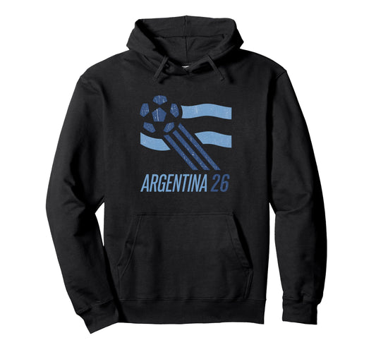 Argentina Futbol Soccer Cup 2026 Hoodie - Custom Art Print Men Women - T-Shirt, Sweatshirt, Hoodie