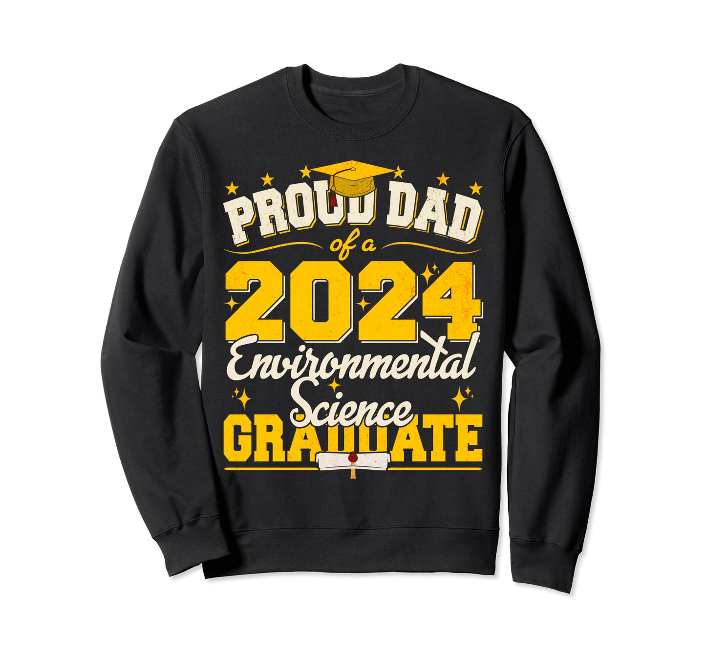 Proud Dad 2024 Environmental Sweatshirt - Minimalist Print Men Women - T-Shirt, Sweatshirt, Hoodie